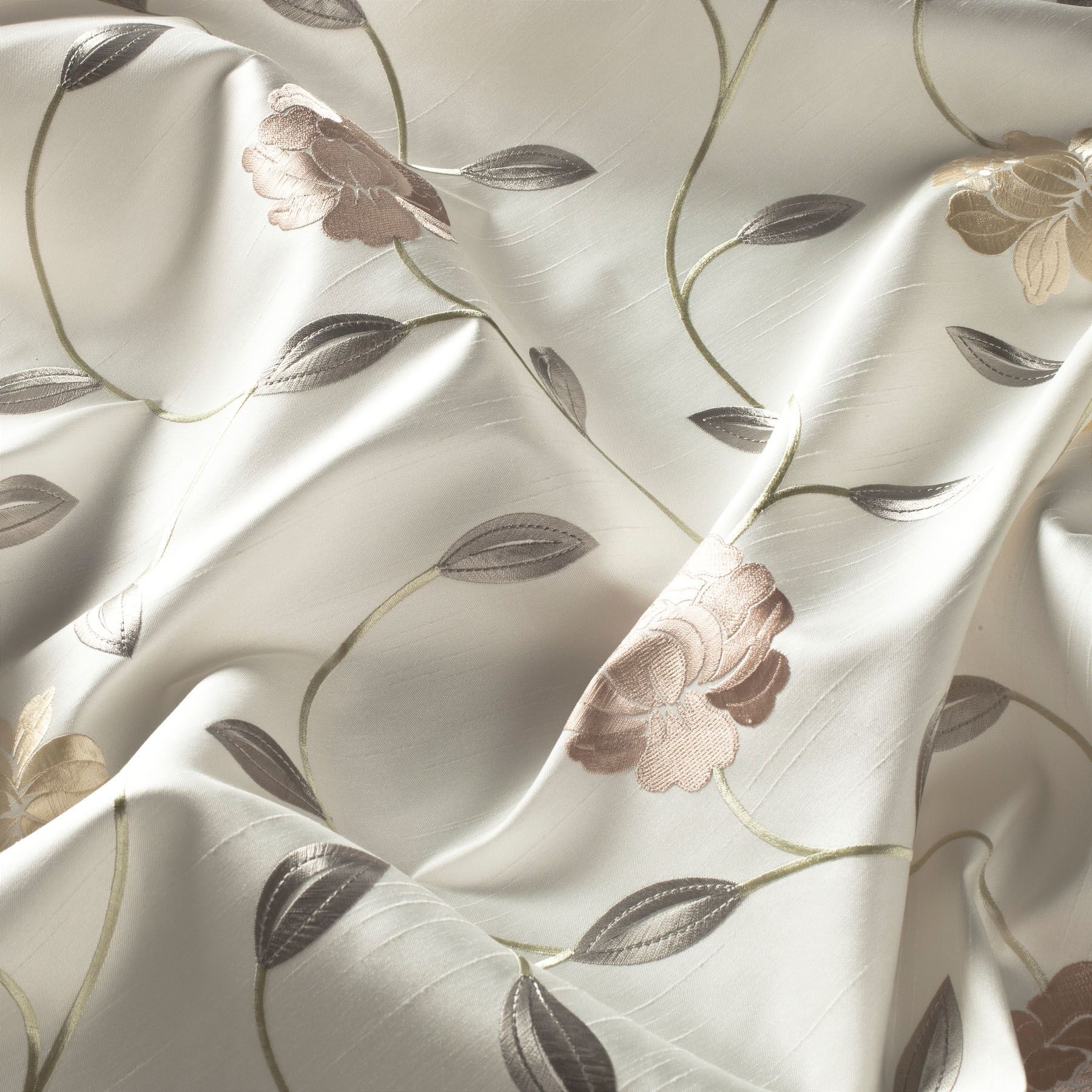 9 7109 177 Lupara Jab Vorhangstoff Meterware Mit Blumenmuster Beige