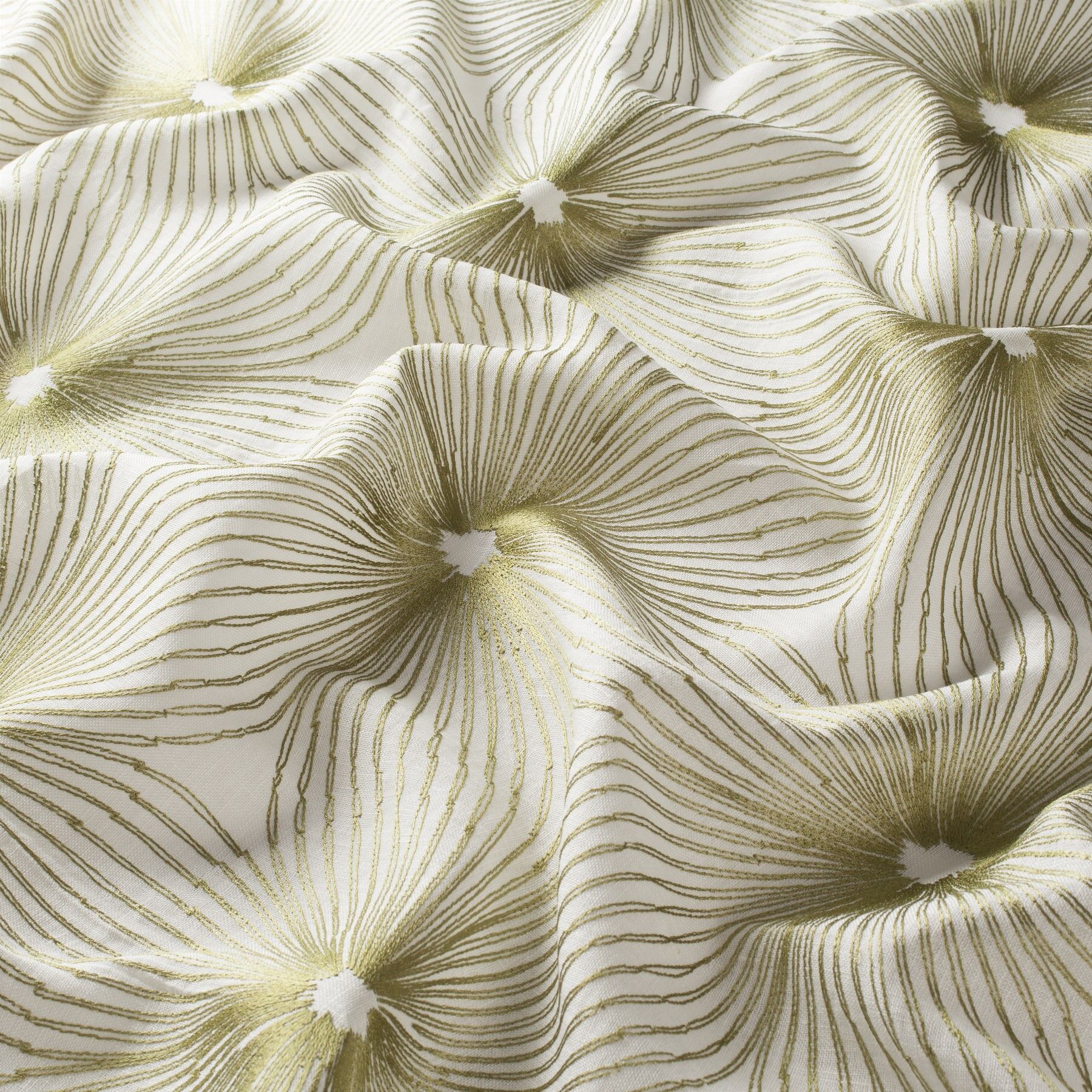 9 7820 030 Tili Jab Vorhangstoff Meterware Gemustert Gruen