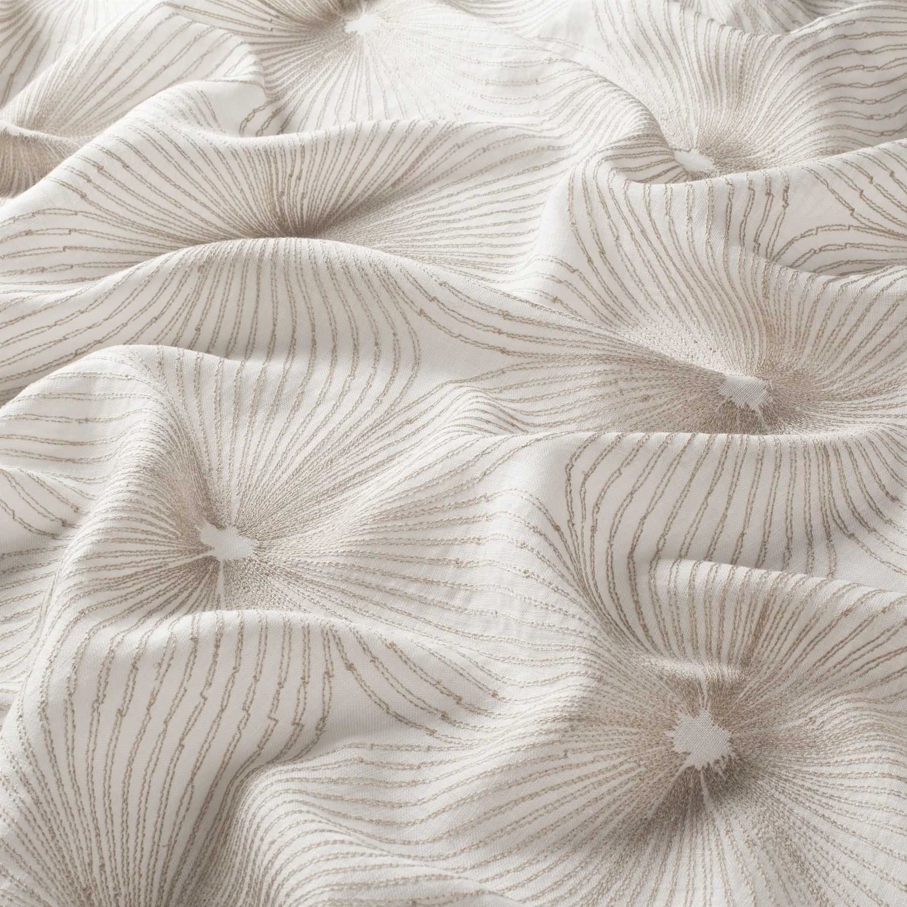 9 7820 070 Tili Jab Vorhangstoff Meterware Gemustert Braun