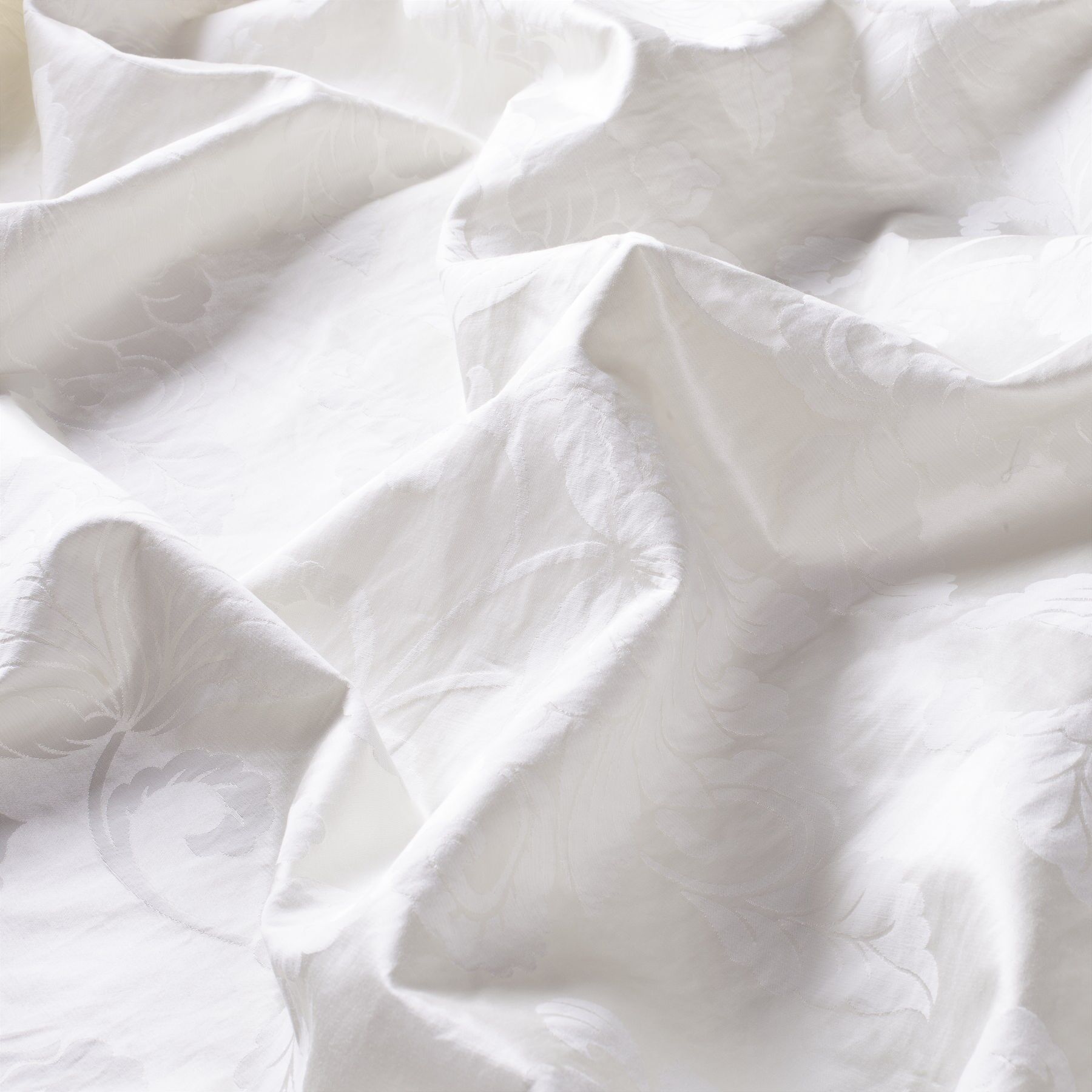 Ca1426 090 Foglia Jab Vorhangstoff Meterware Gemustert Weiss