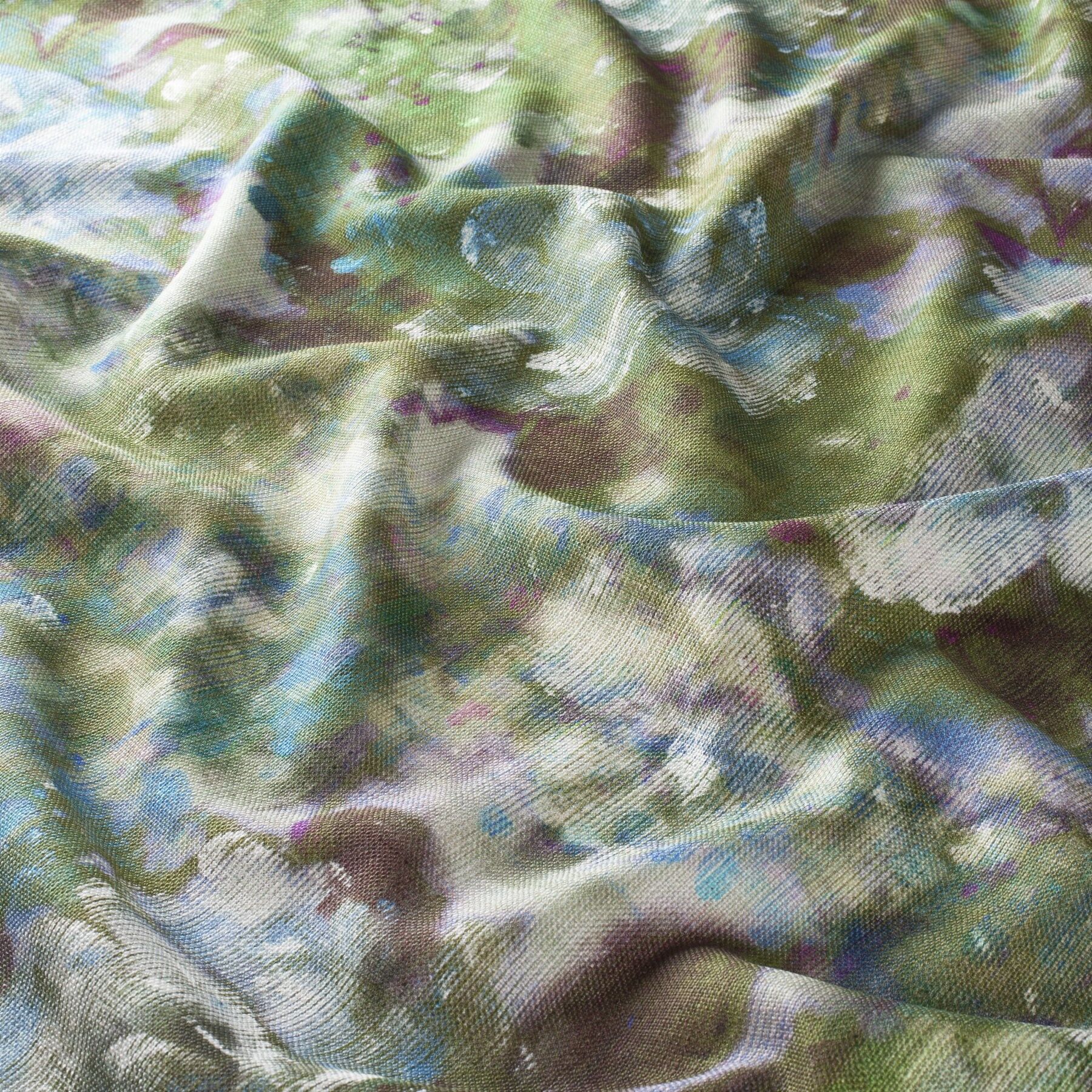 Ca1613 030 Blooming Baroque Jab Vorhangstoff Meterware Gemustert Gruen