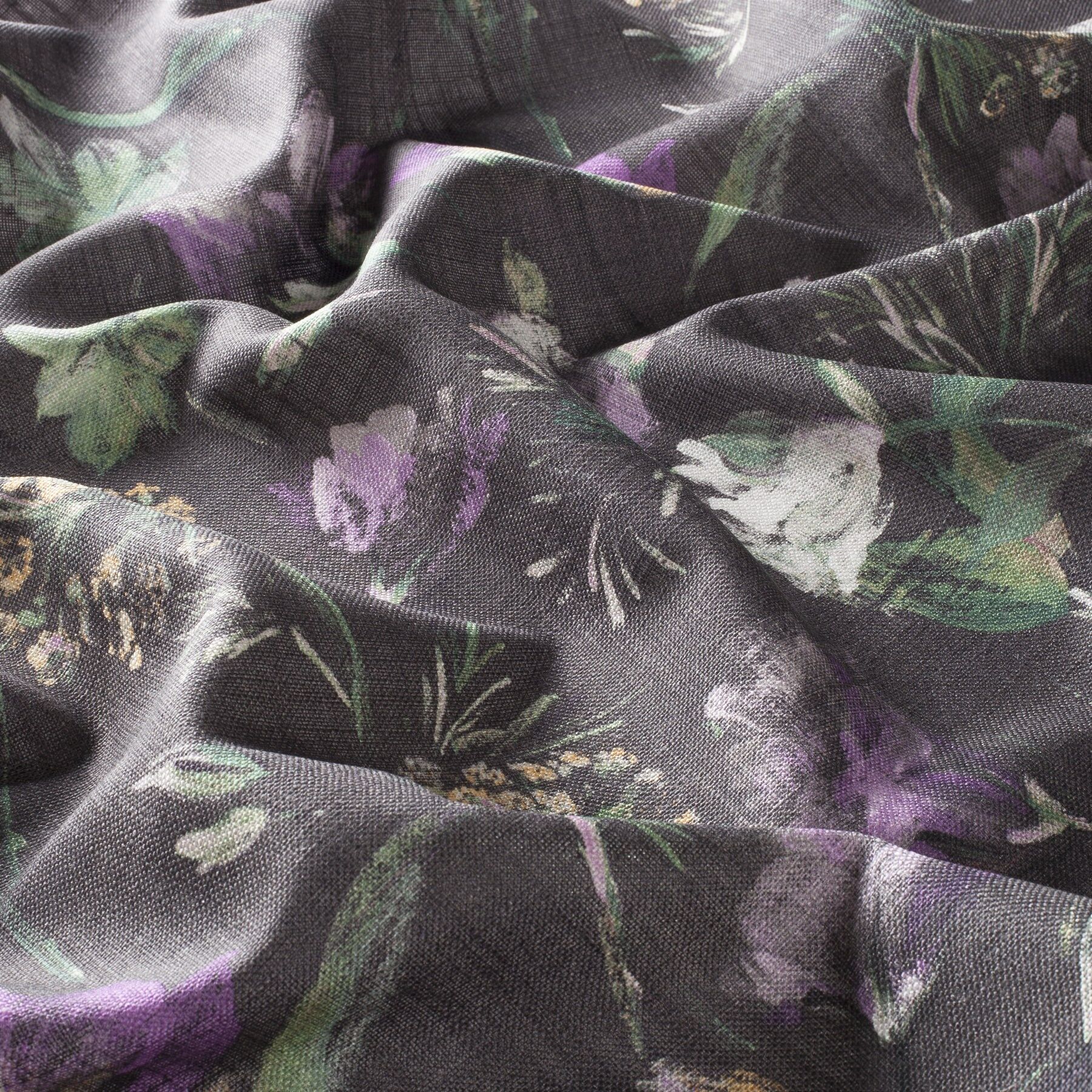 Ch2946 081 Summer Garden Jab Vorhangstoff Meterware Mit Blumenmuster Braun