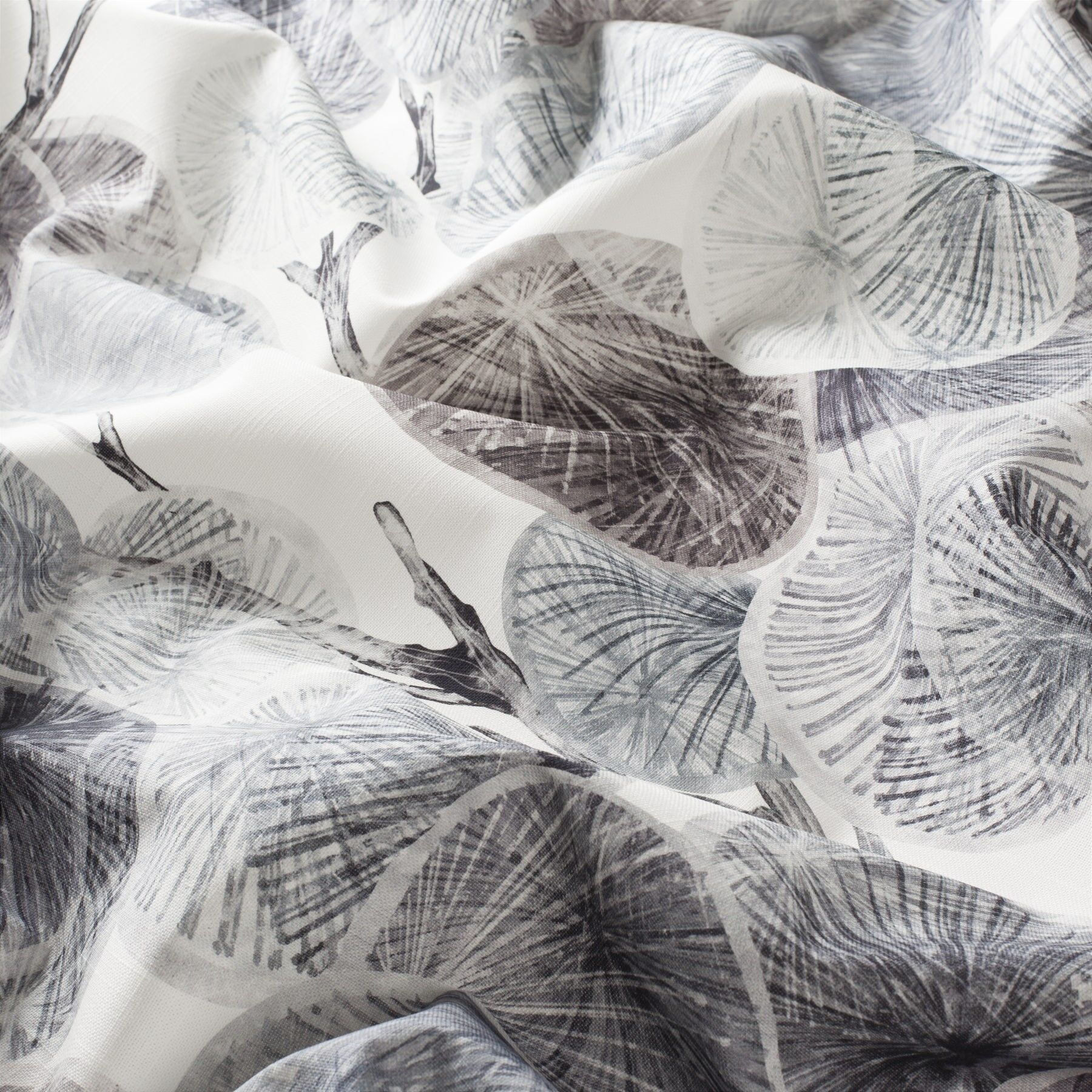 Ch2997 091 Akina Jab Vorhangstoff Meterware Gemustert Grau Braun