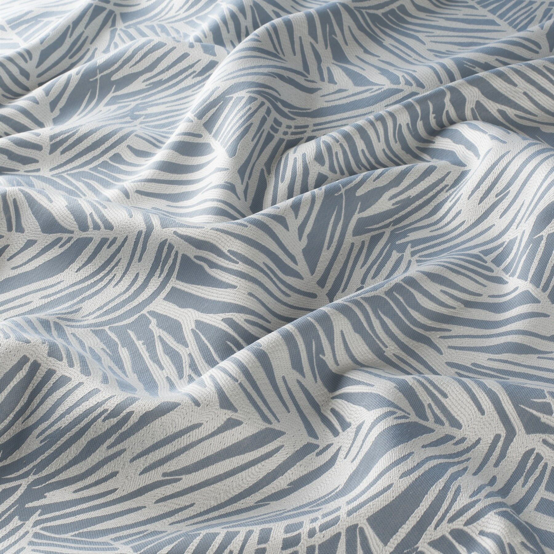 Ja7011 050 Alvaro Jab Vorhangstoff Meterware Gemustert Blau