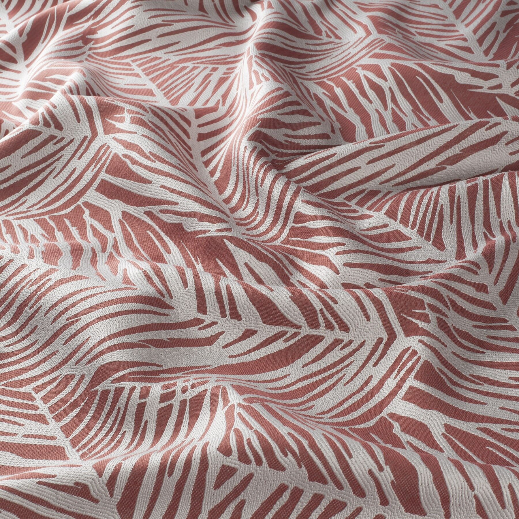 Ja7011 060 Alvaro Jab Vorhangstoff Meterware Gemustert Rot