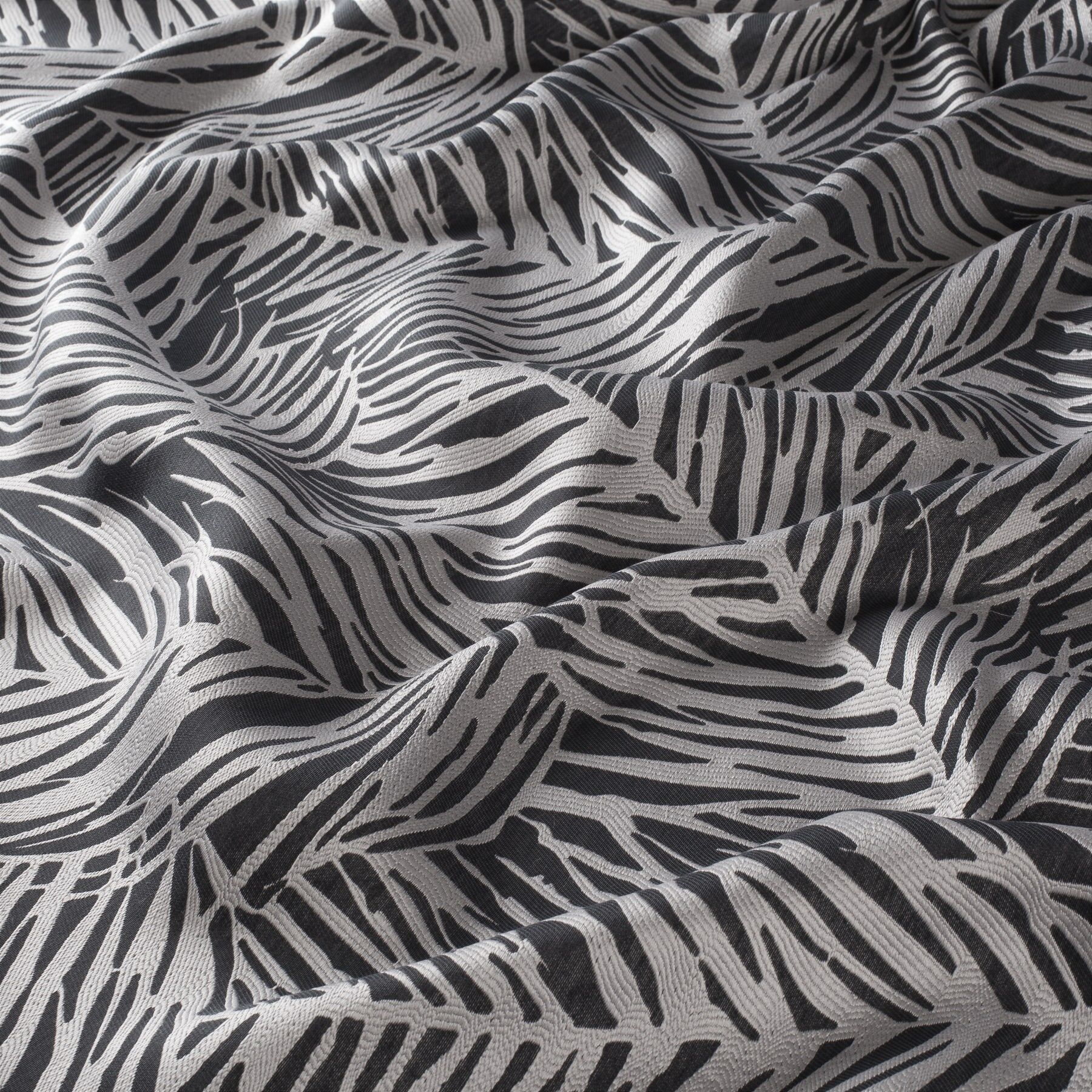 Ja7011 091 Alvaro Jab Vorhangstoff Meterware Gemustert Grau