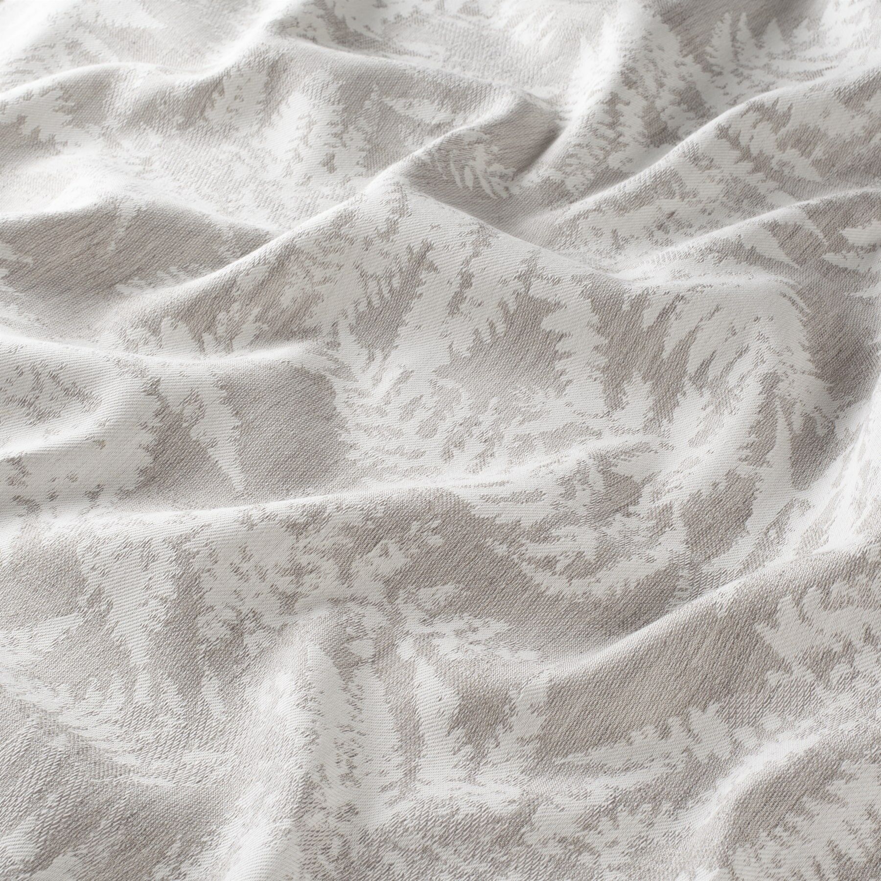 Ja7063 020 Cocoon Jab Vorhangstoff Meterware Gemustert Grau