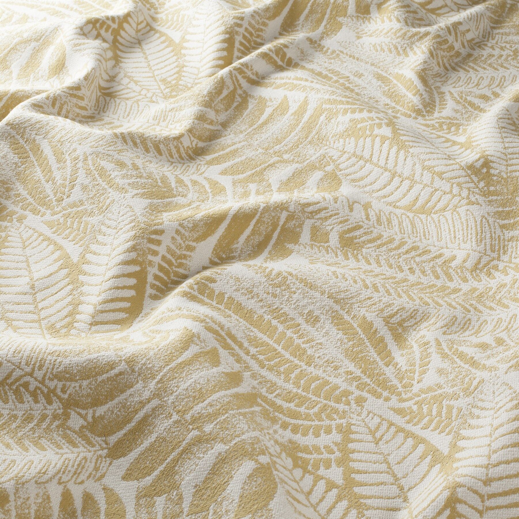 Ja7075 040 Palmera Jab Vorhangstoff Meterware Gemustert Gelb