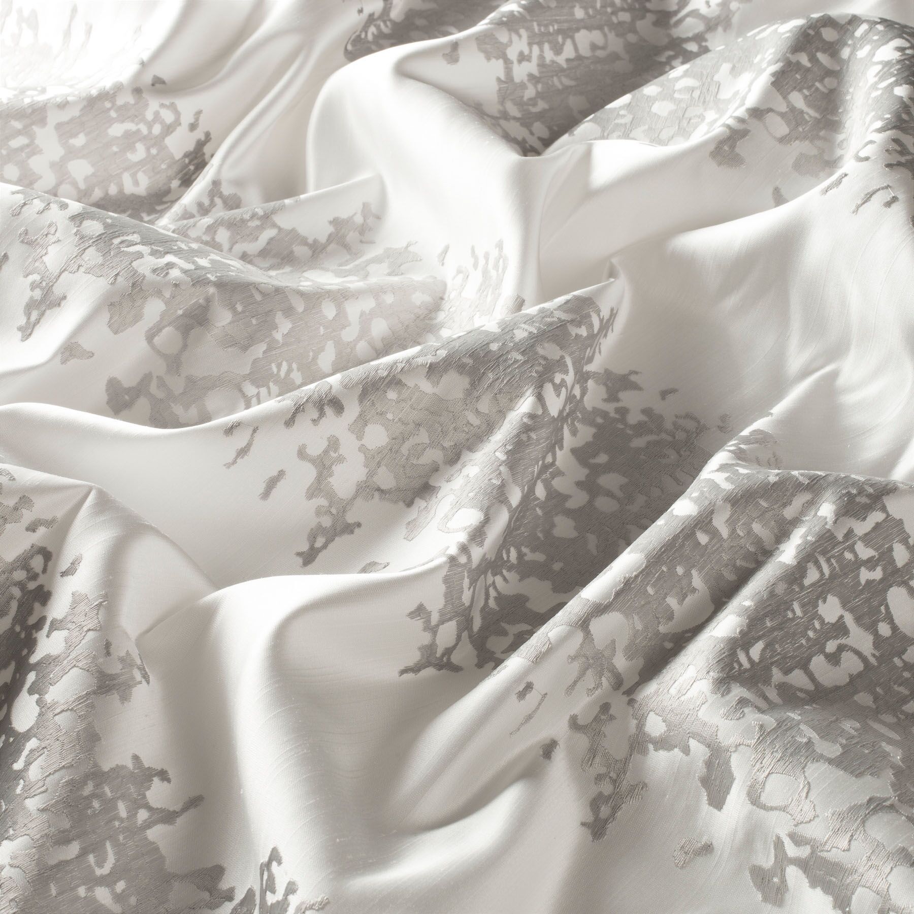 9 7487 070 Stromboli Jab Vorhangstoff Meterware Gemustert Weiss Grau