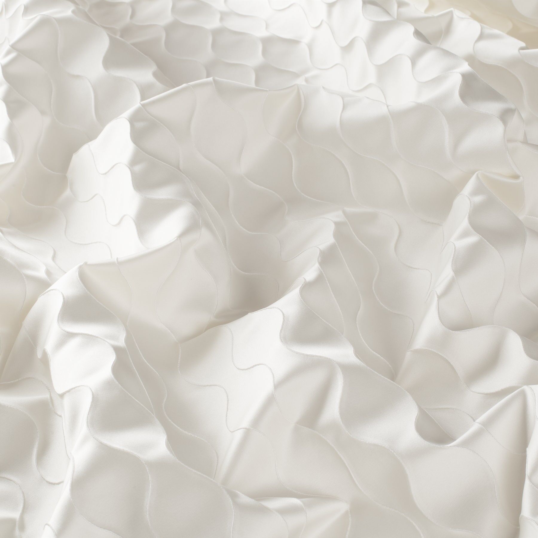 9 7739 070 Ovation Jab Vorhangstoff Meterware Gemustert Weiss