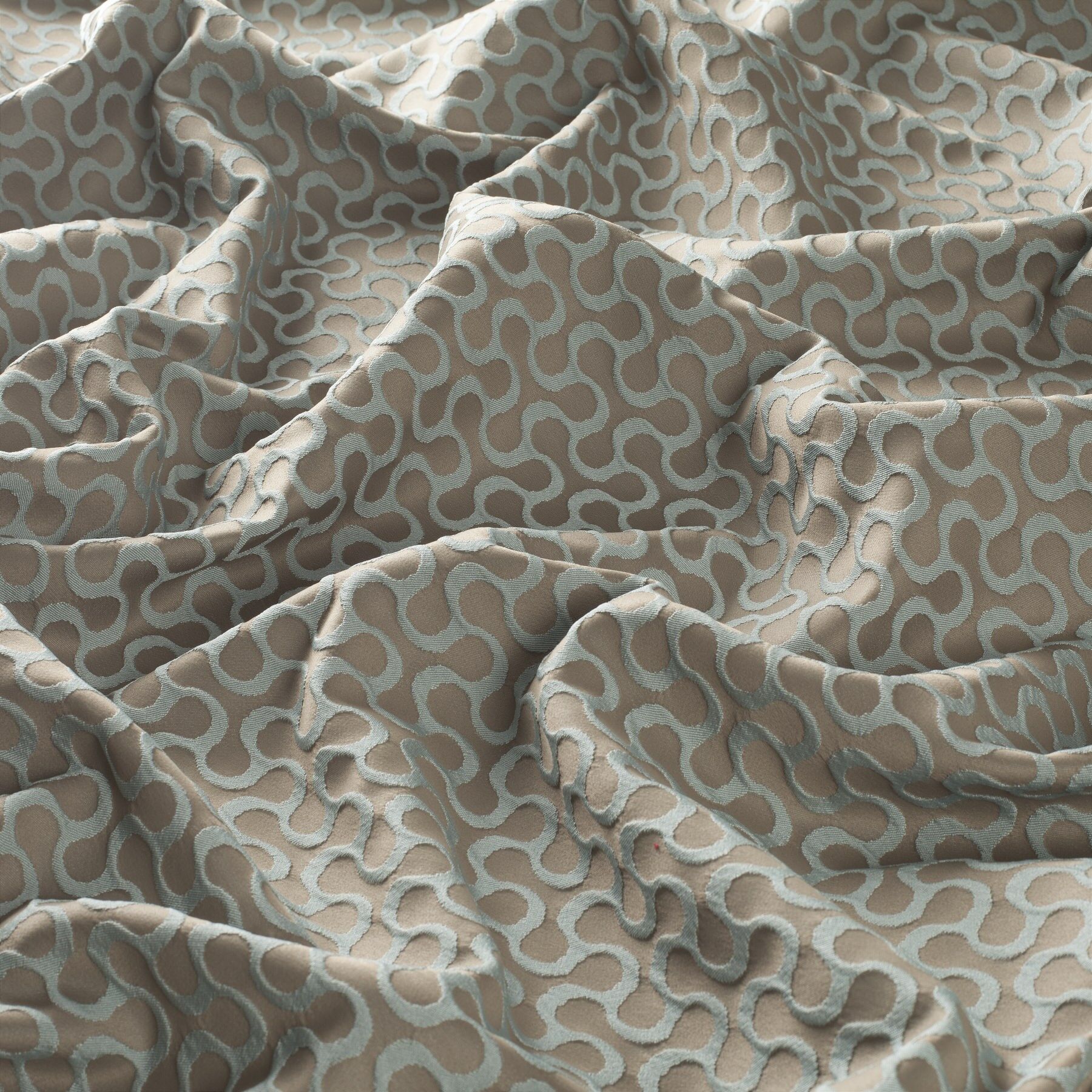 9 7756 080 Arleen Jab Vorhangstoff Meterware Gemustert Grau