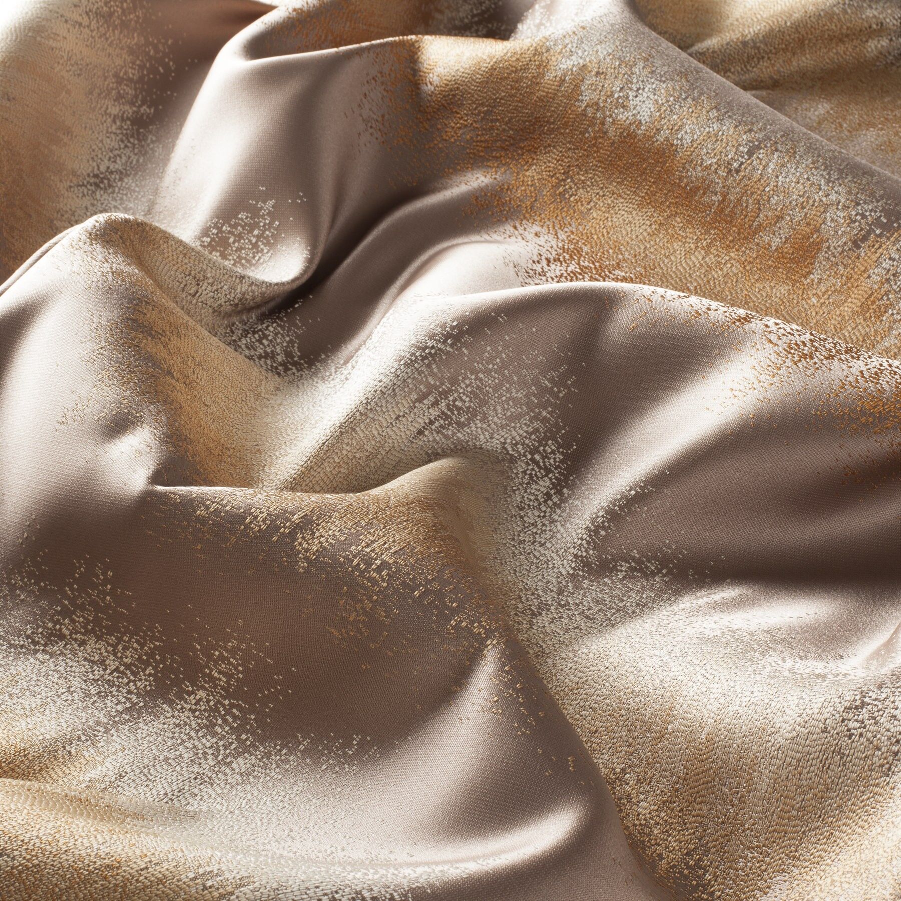 9 7770 060 Nippon Jab Vorhangstoff Meterware Gemustert Braun