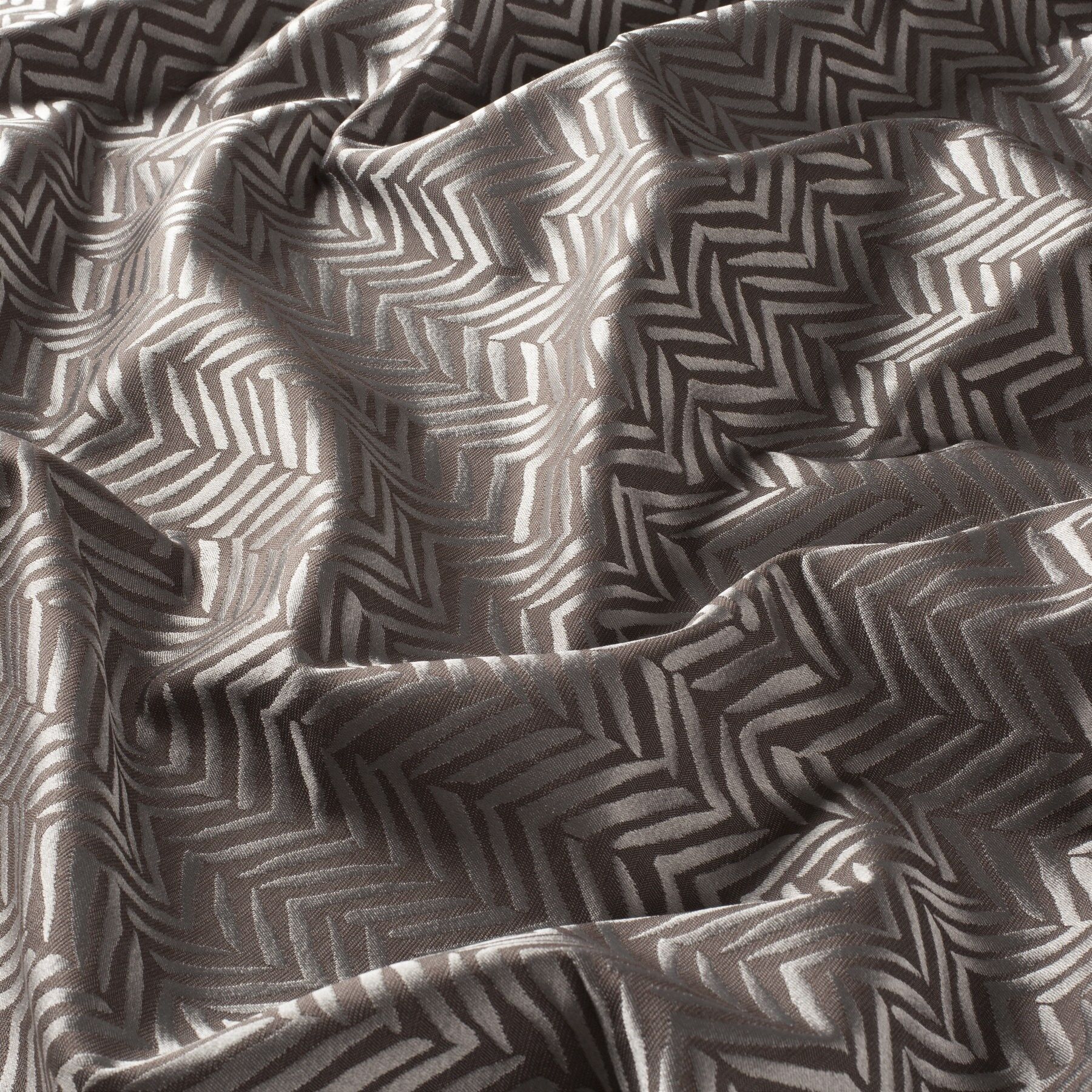 9 7783 020 Montreal Jab Vorhangstoff Meterware Gemustert Braun