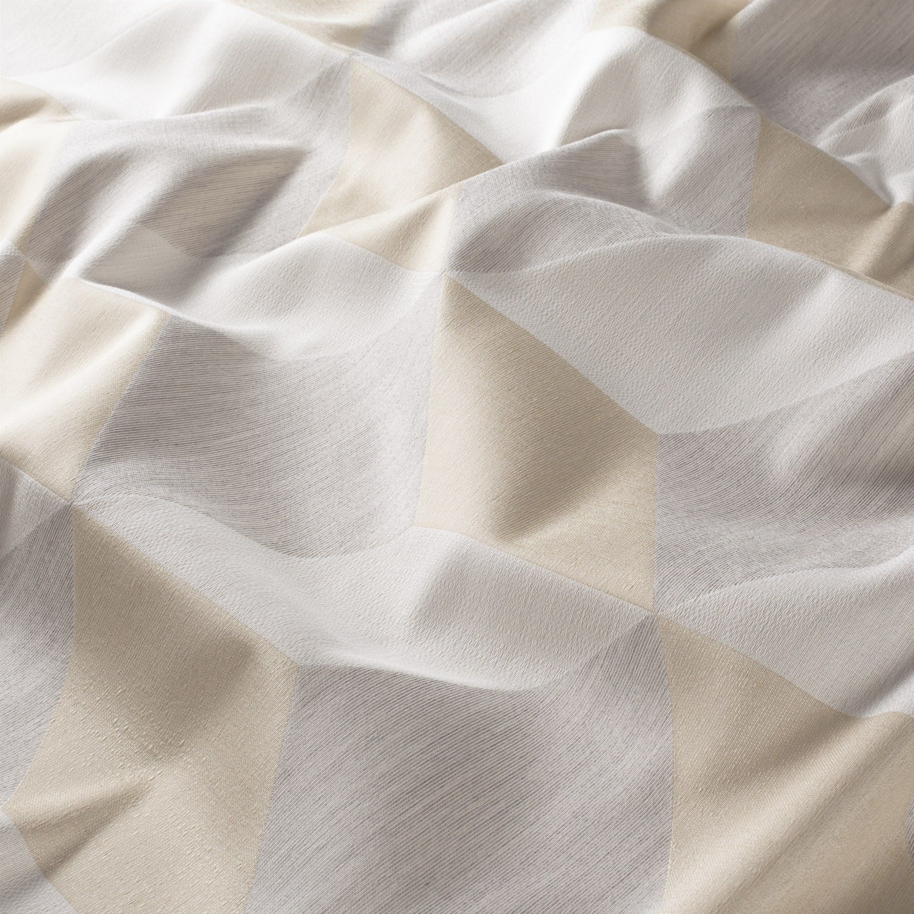 9 7919 070 Spot On Jab Vorhangstoff Meterware Gemustert Beige Grau