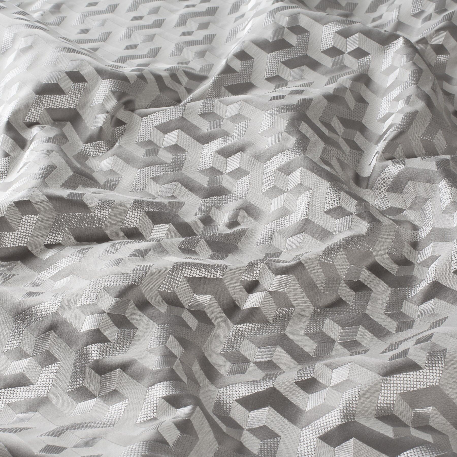 9 7921 091 Malachit Jab Vorhangstoff Meterware Gemustert Grau