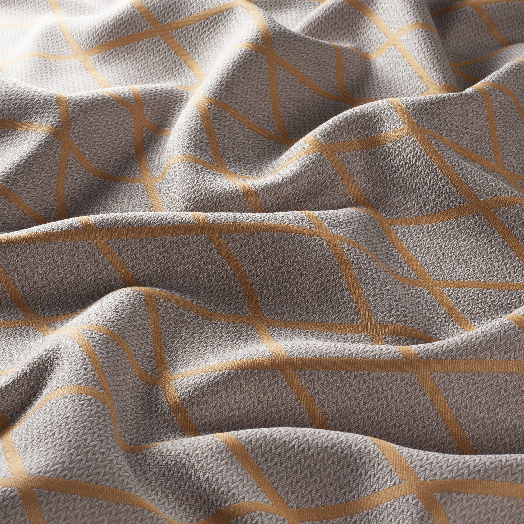 9 7925 060 Morning Sun Jab Vorhangstoff Meterware Gemustert Orange