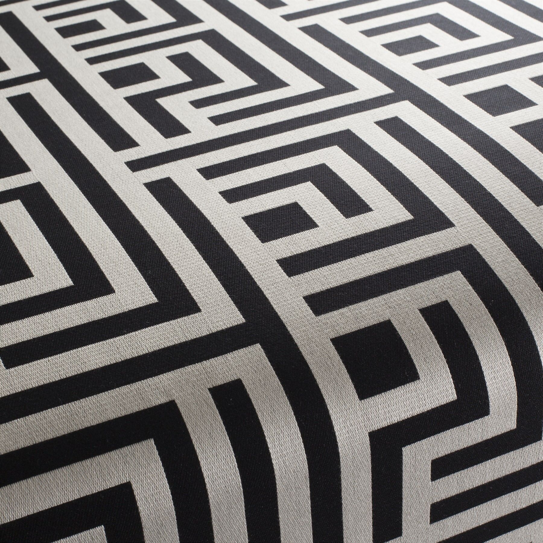 Ca1465 099 Assai Jab Vorhangstoff Meterware Gemustert Schwarz Weiss