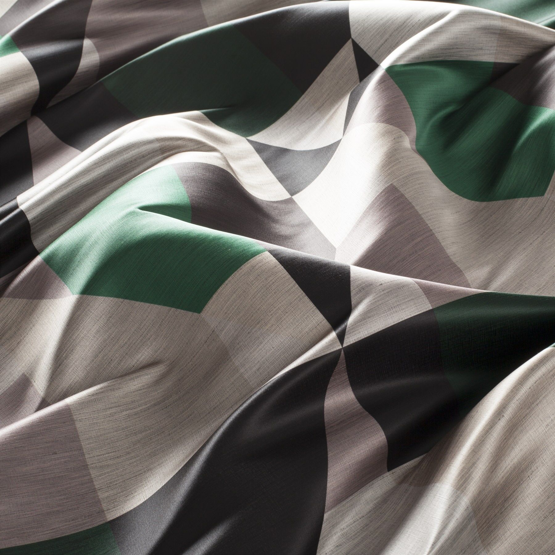 Ca1468 030 Mondano Jab Vorhangstoff Meterware Gemustert Gruen