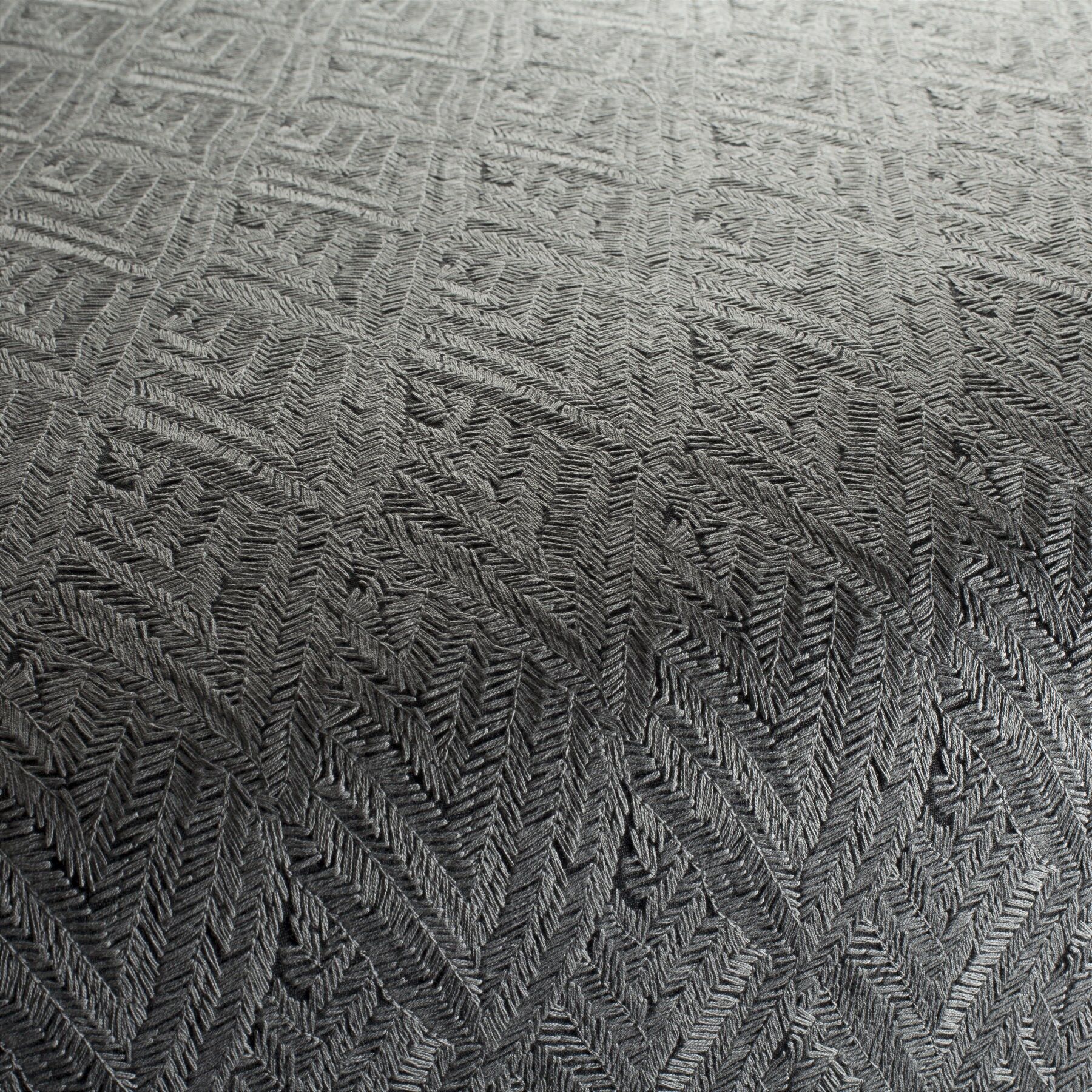 Ca1514 091 Adam And Eve Jab Vorhangstoff Meterware Gemustert Grau