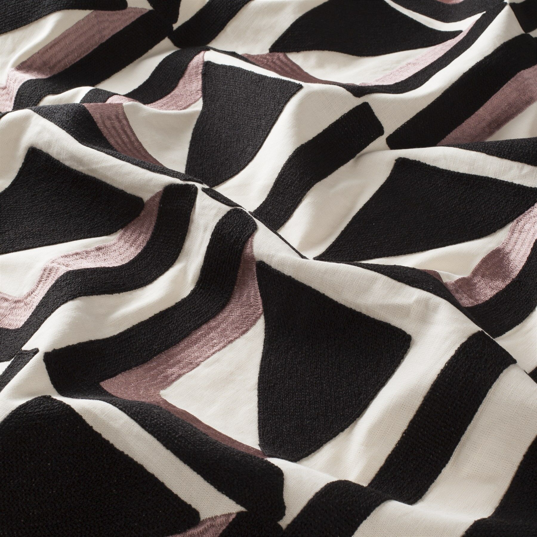 Ca1705 061 Ray Of Light Jab Vorhangstoff Meterware Gemustert Rosa