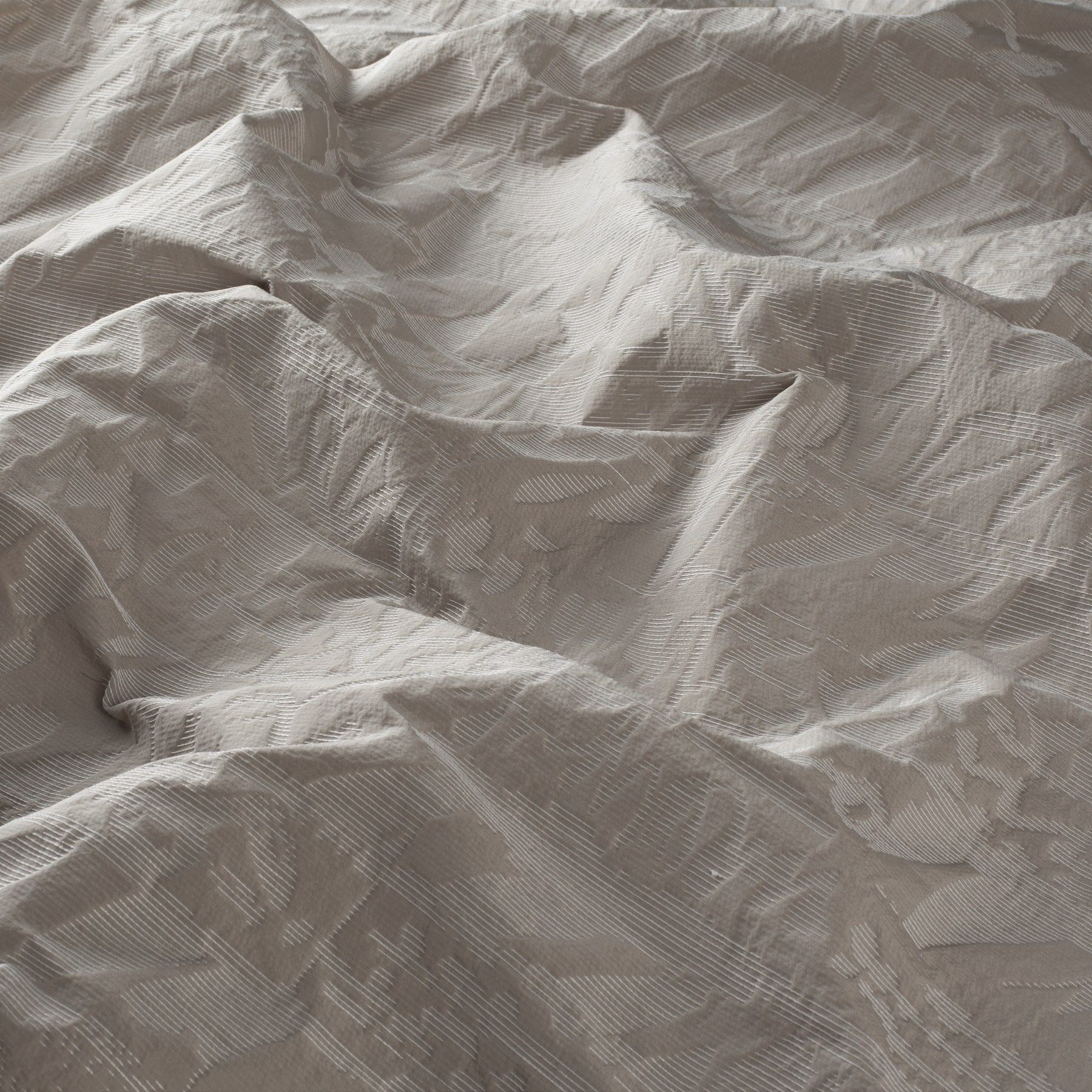 Ca1722 071 Botanical Heart Jab Vorhangstoff Meterware Gemustert Grau