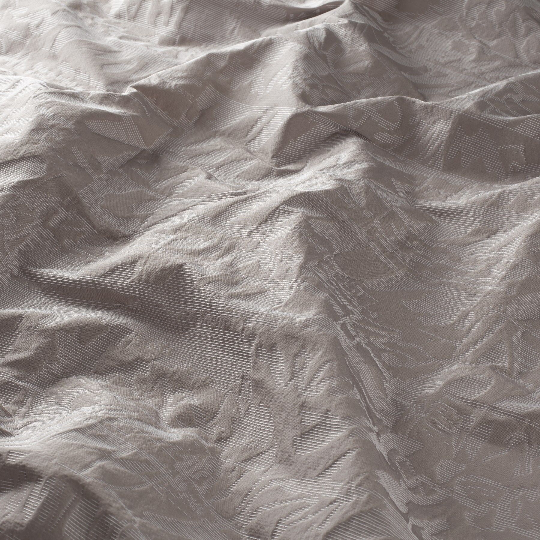 Ca1722 072 Botanical Heart Jab Vorhangstoff Meterware Gemustert Grau