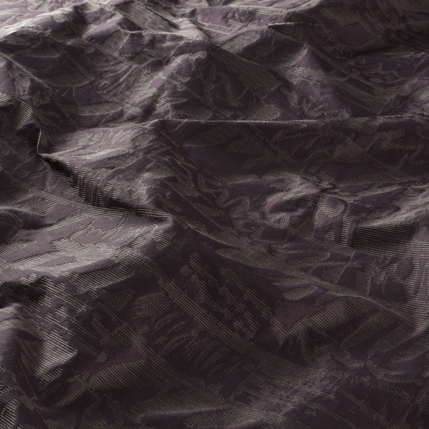 Ca1722 080 Botanical Heart Jab Vorhangstoff Meterware Gemustert Braun