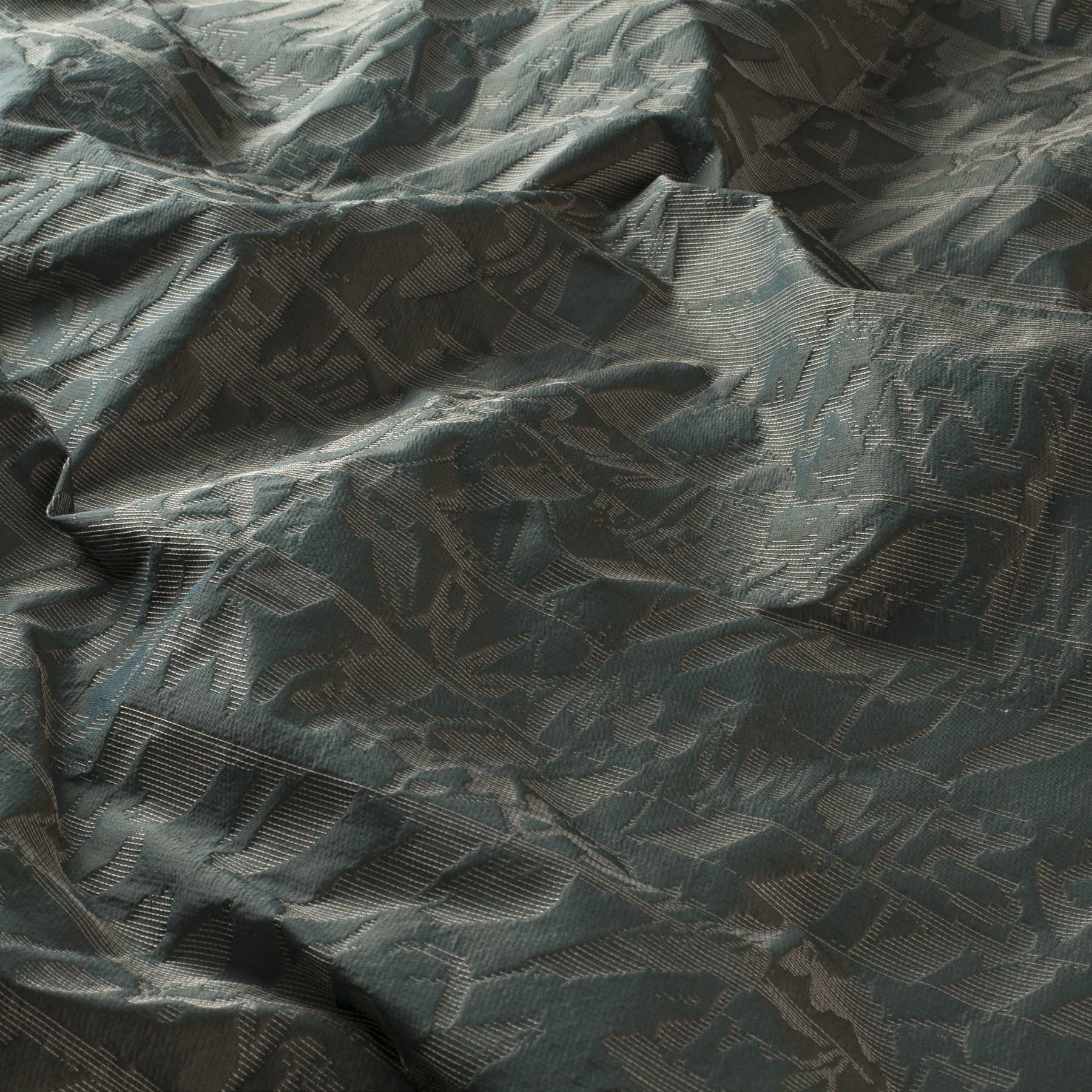 Ca1722 081 Botanical Heart Jab Vorhangstoff Meterware Gemustert Gruen