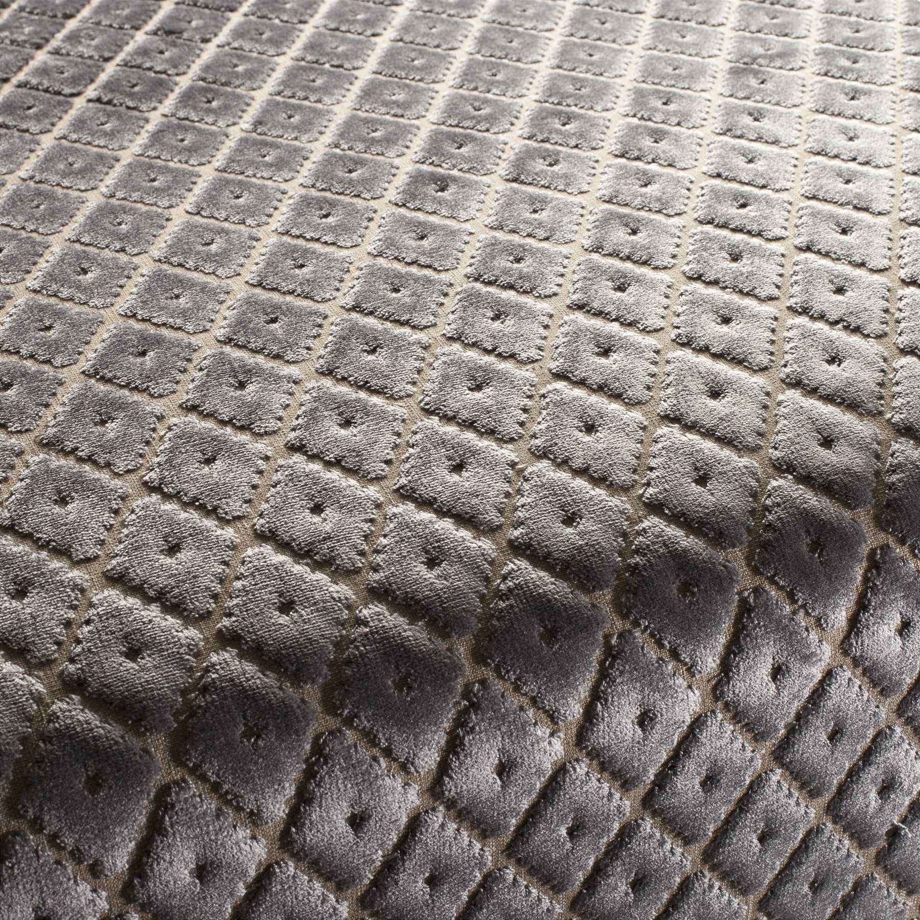 Ch2880 092 Kingsley Jab Vorhangstoff Meterware Gemustert Grau