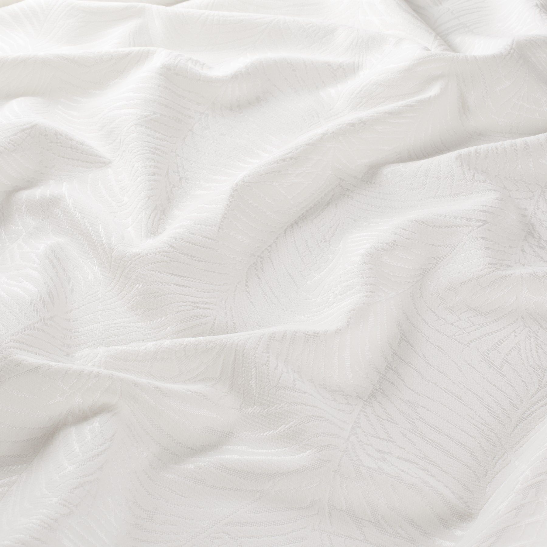 Gs1008 090 Santana Thermo Jab Vorhangstoff Meterware Gemustert Weiss