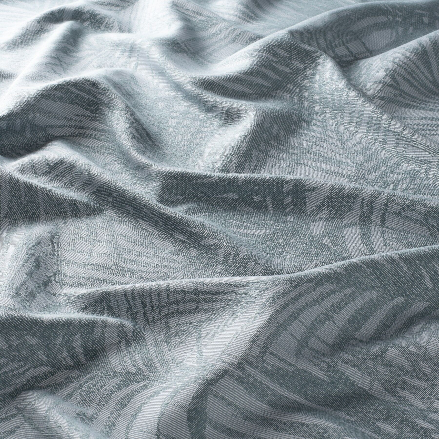 Ja7079 081 Garden Feeling Jab Vorhangstoff Meterware Gemustert Blau