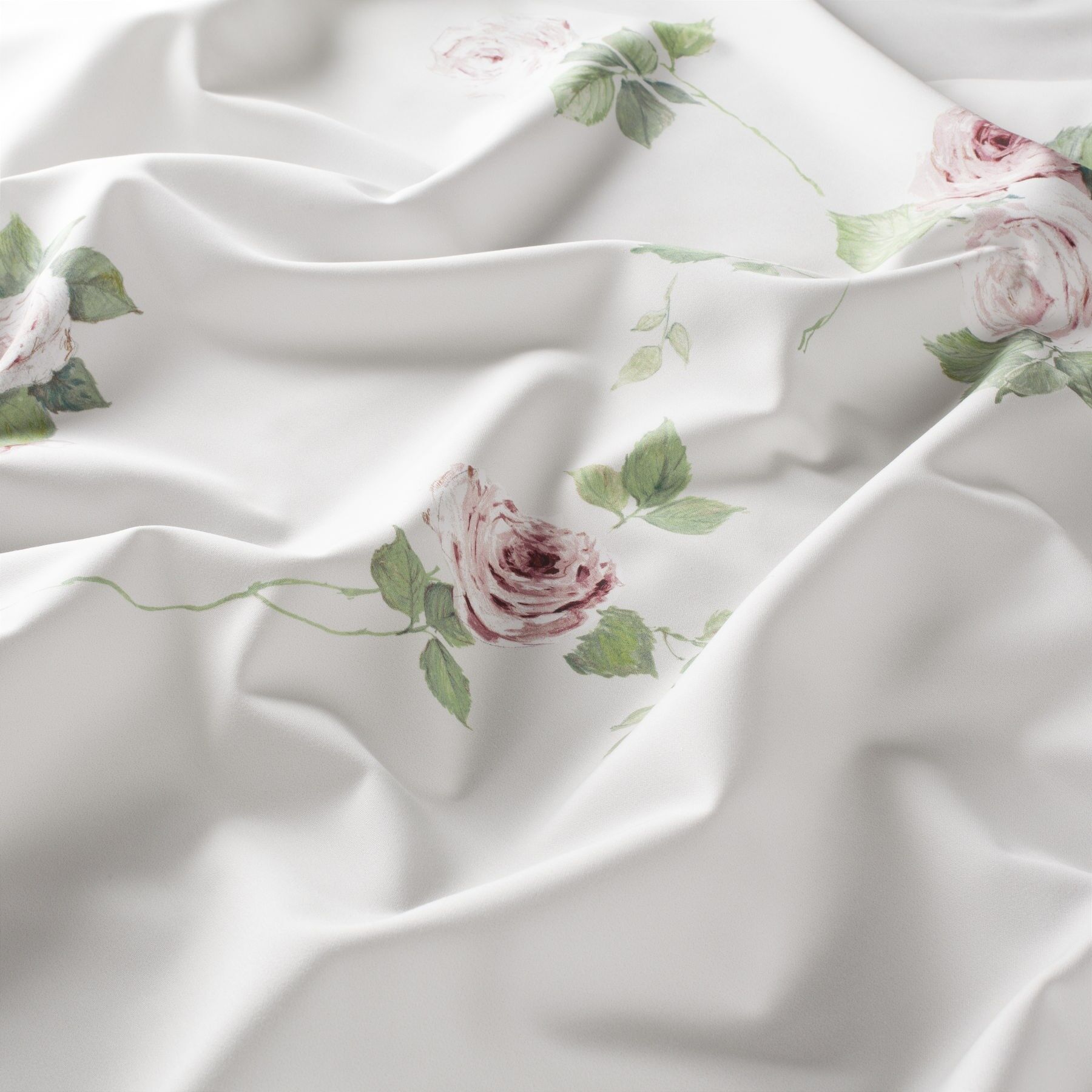 Ja8020 070 Romney Jab Vorhangstoff Meterware Mit Blumenmuster Weiss Rosa