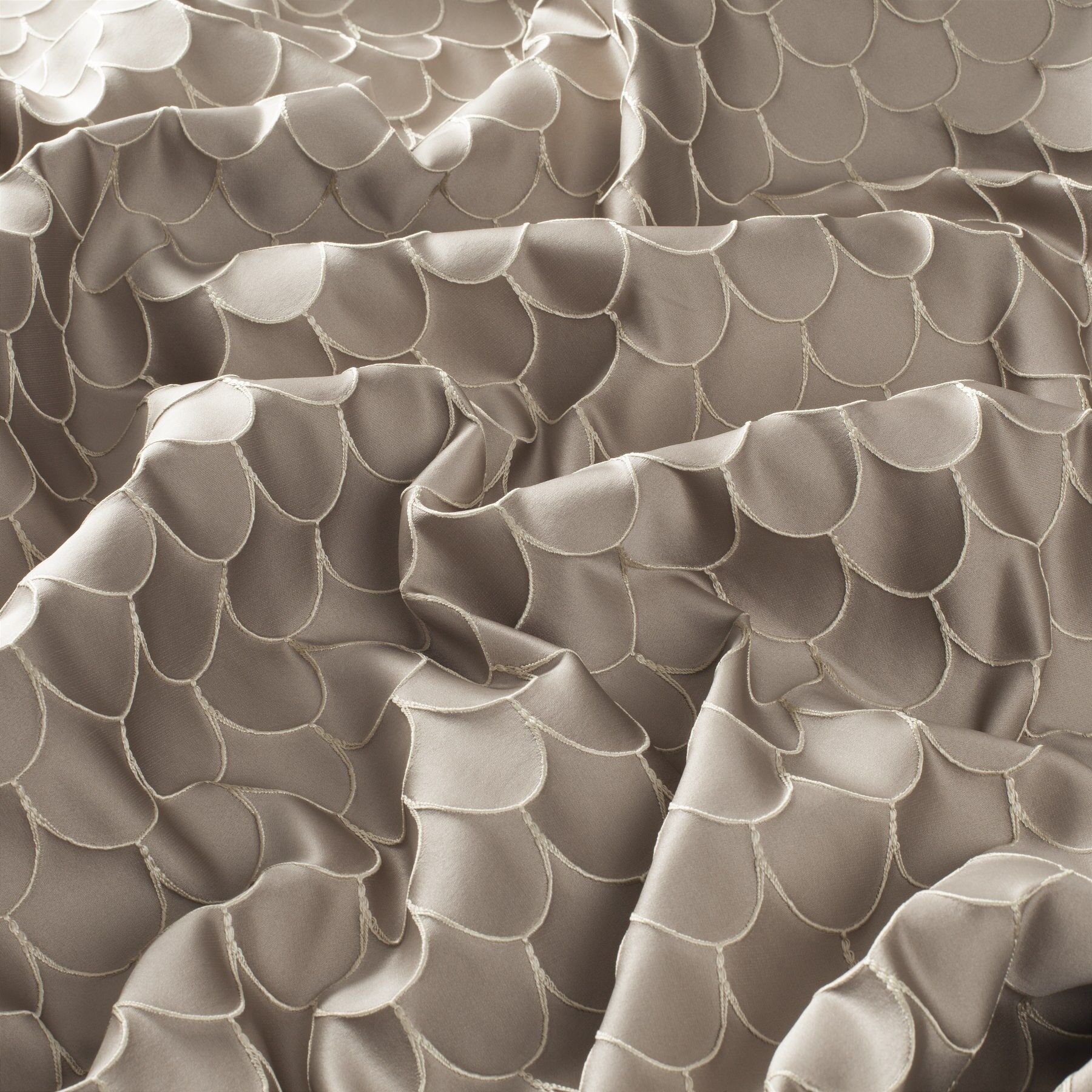 9 7854 020 Scandola Jab Vorhangstoff Meterware Gemustert Braun