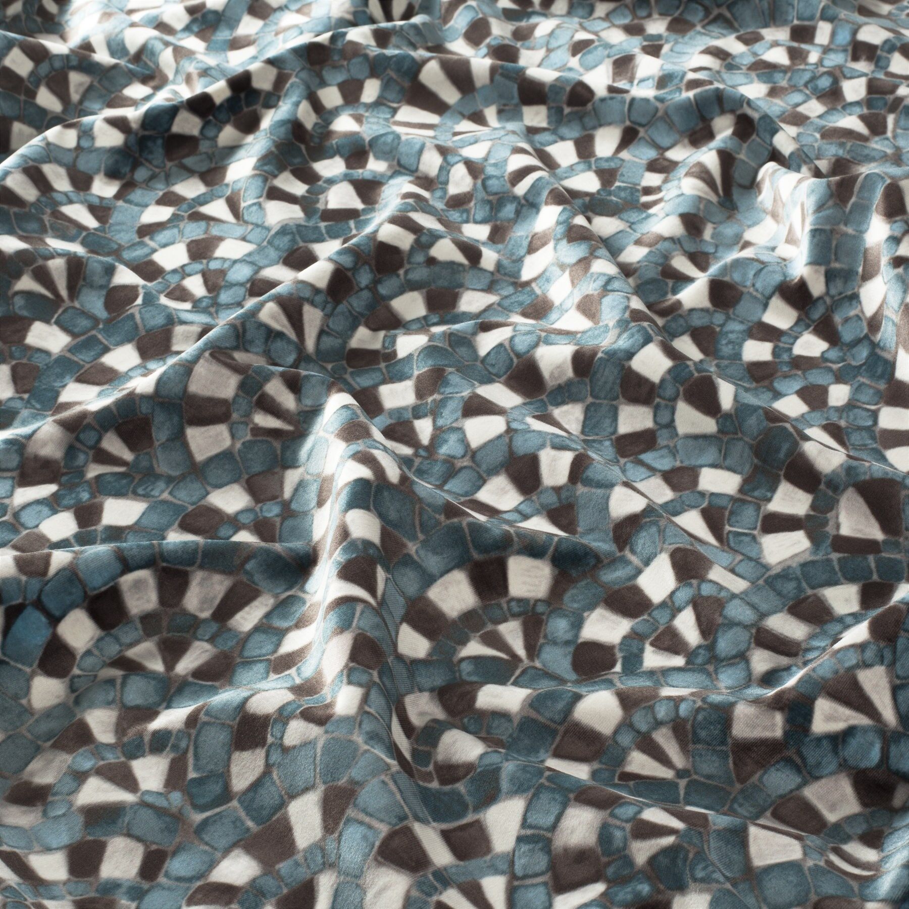 Ca1545 080 Magic Empire Jab Vorhangstoff Meterware Gemustert Tuerkis