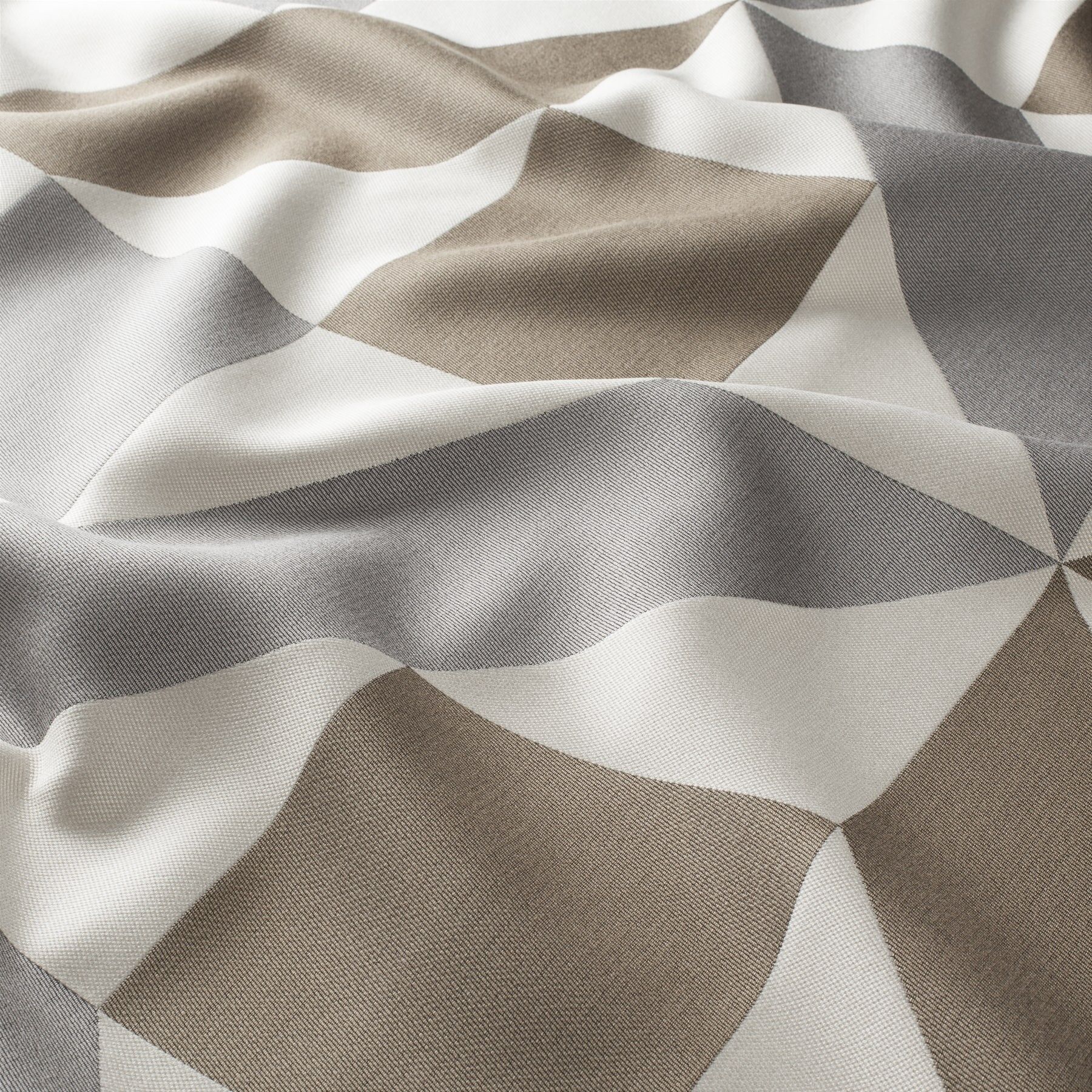 Ca1567 020 Behind The Scenes Jab Vorhangstoff Meterware Gemustert Braun Grau