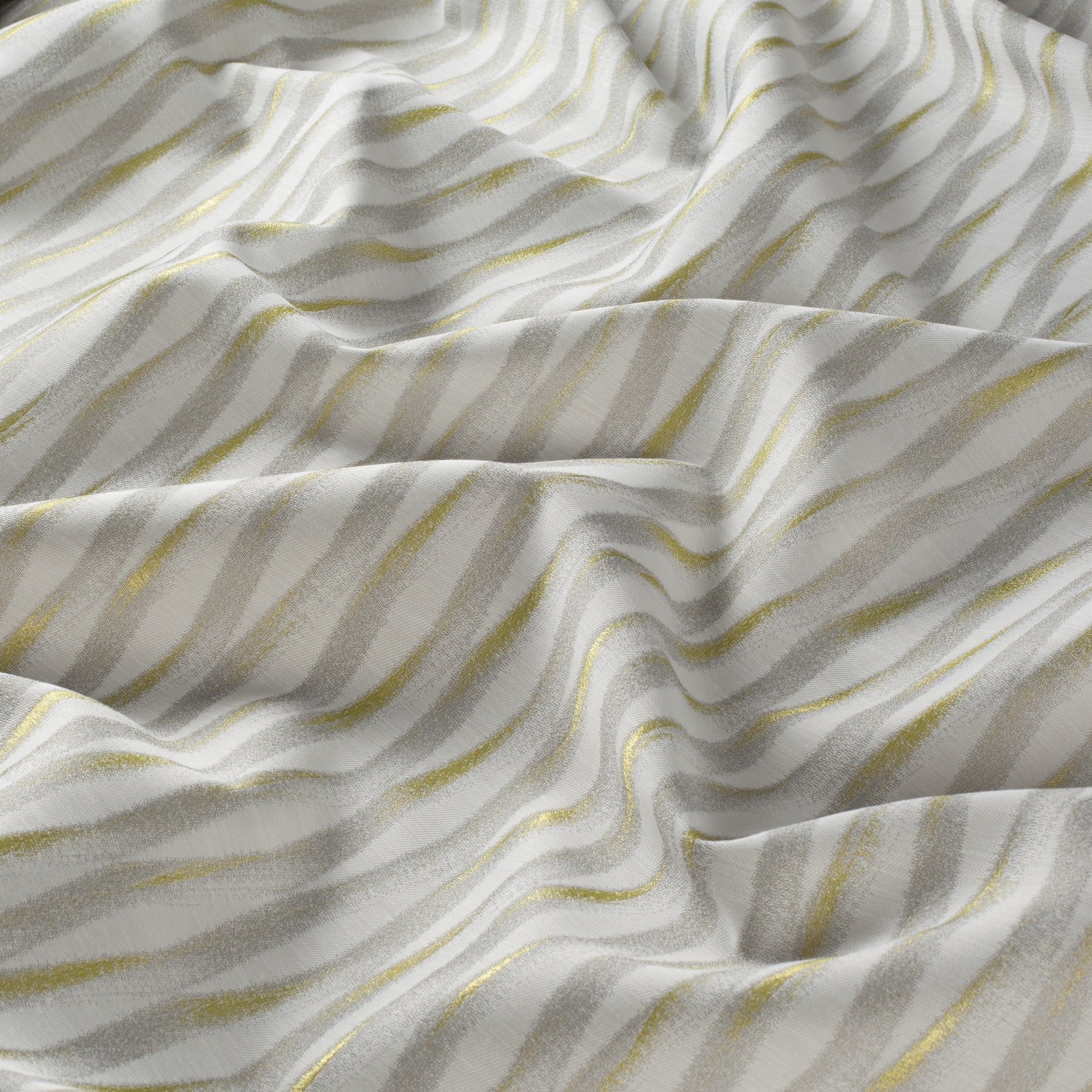 8 1882 040 Vector Jab Vorhangstoff Meterware Gemustert Grau Gold