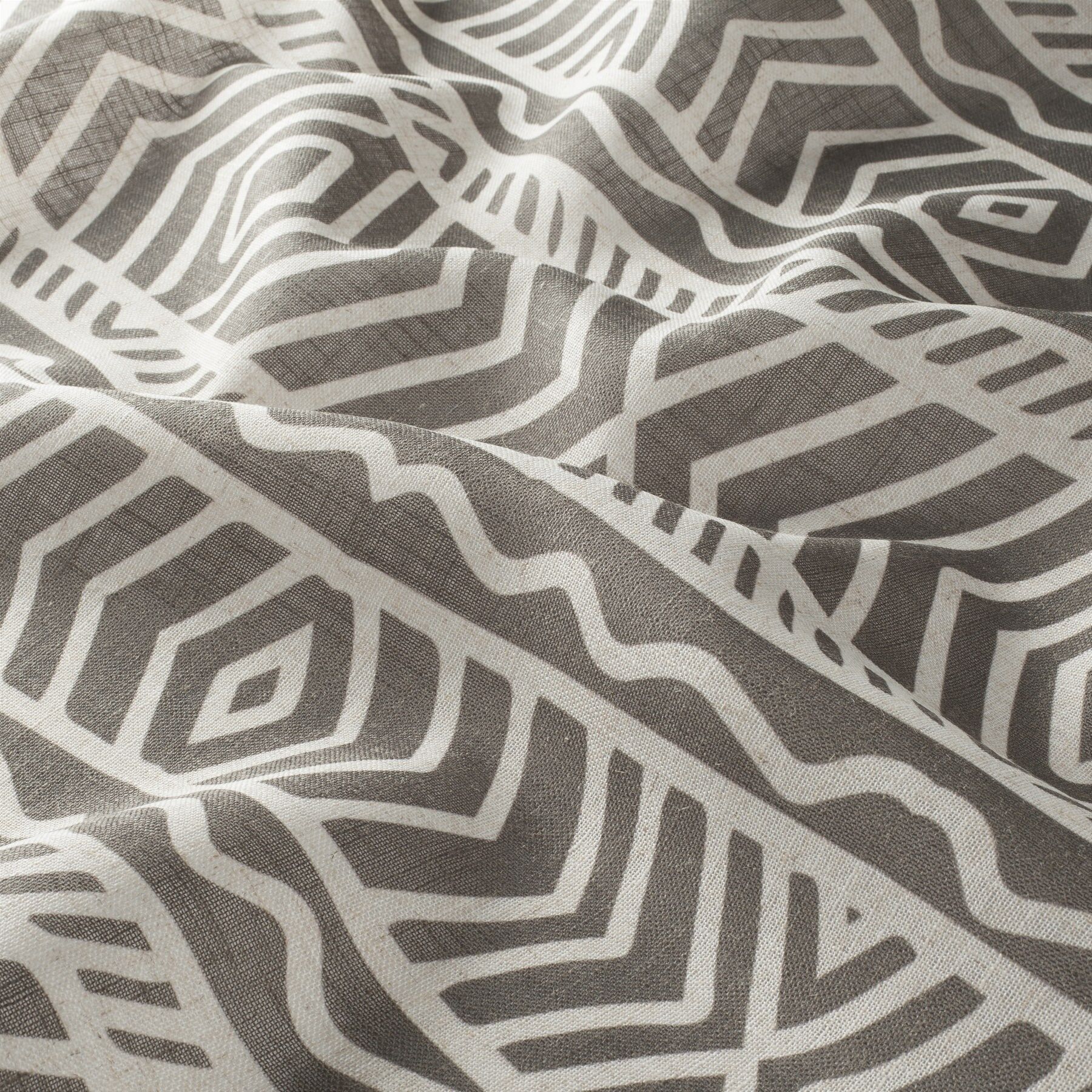 8 1911 091 Sambesi Jab Vorhangstoff Meterware Gemustert Grau 8 1911 091 Sambesi Jab Vorhangstoff Meterware Gemustert Grau