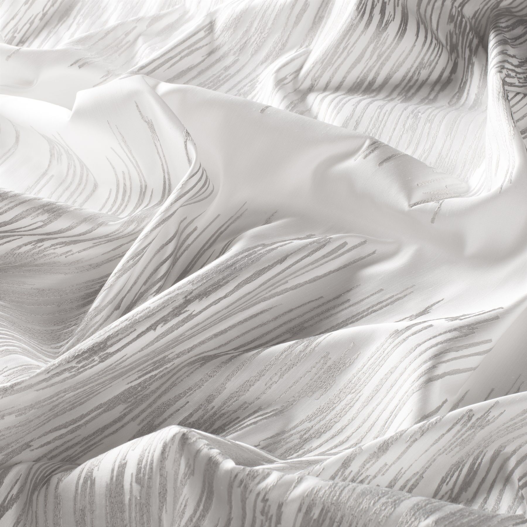 9 7733 091 Mineo Jab Vorhangstoff Meterware Gemustert Weiss Grau