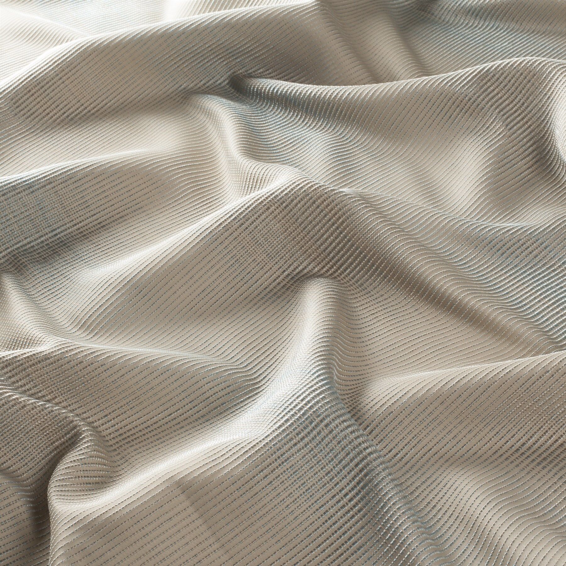 9 7885 050 Vibrant Glow Jab Vorhangstoff Meterware Gemustert Blau Beige