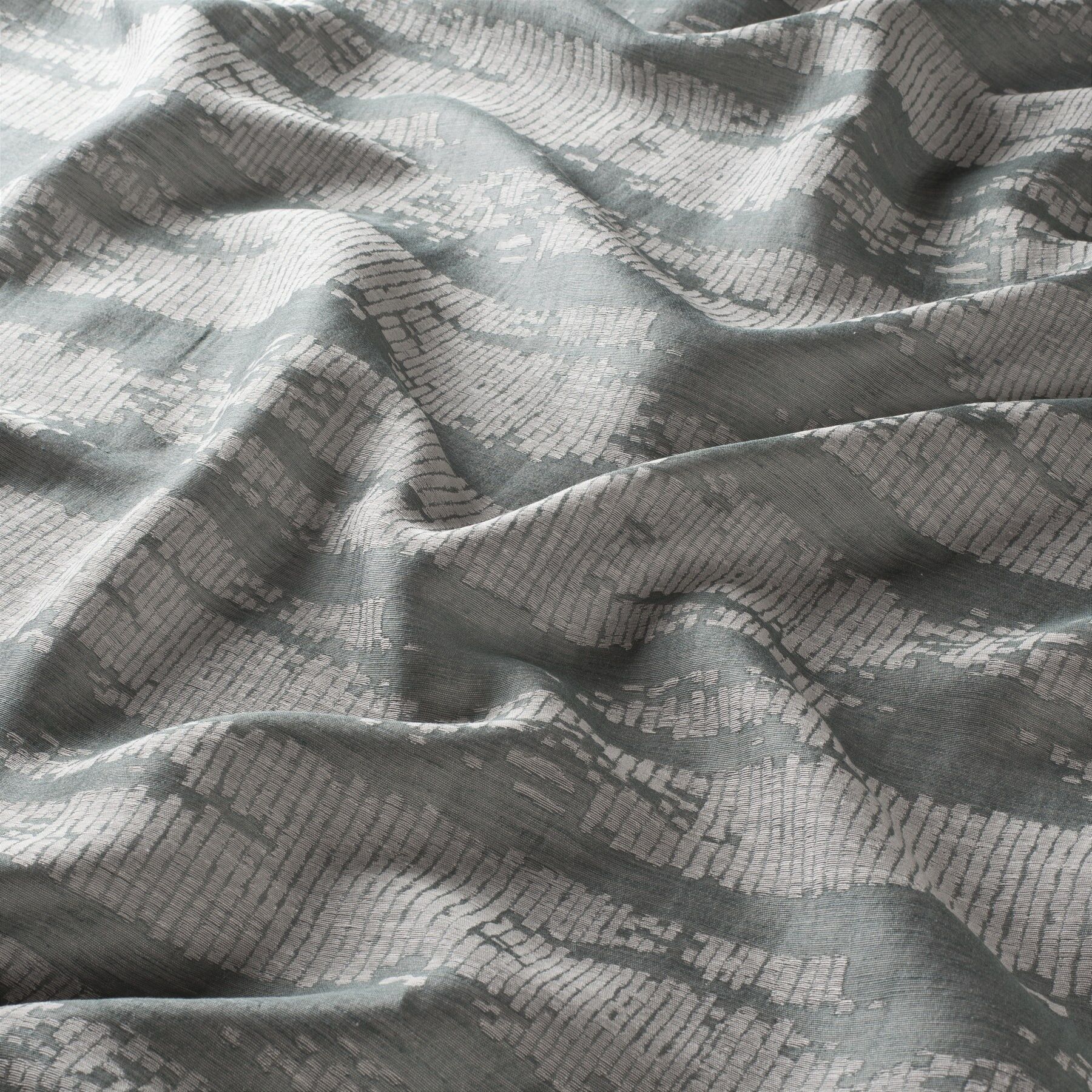 Ca1620 080 Dear Diary Jab Vorhangstoff Meterware Gemustert Blau Gruen