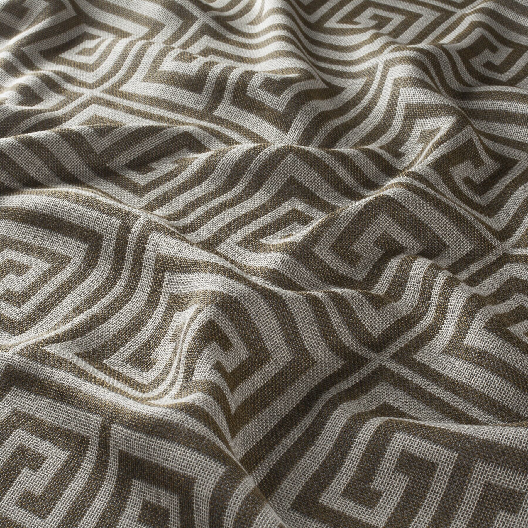 Ca1735 040 Rising Sun Jab Vorhangstoff Meterware Gemustert Gelb