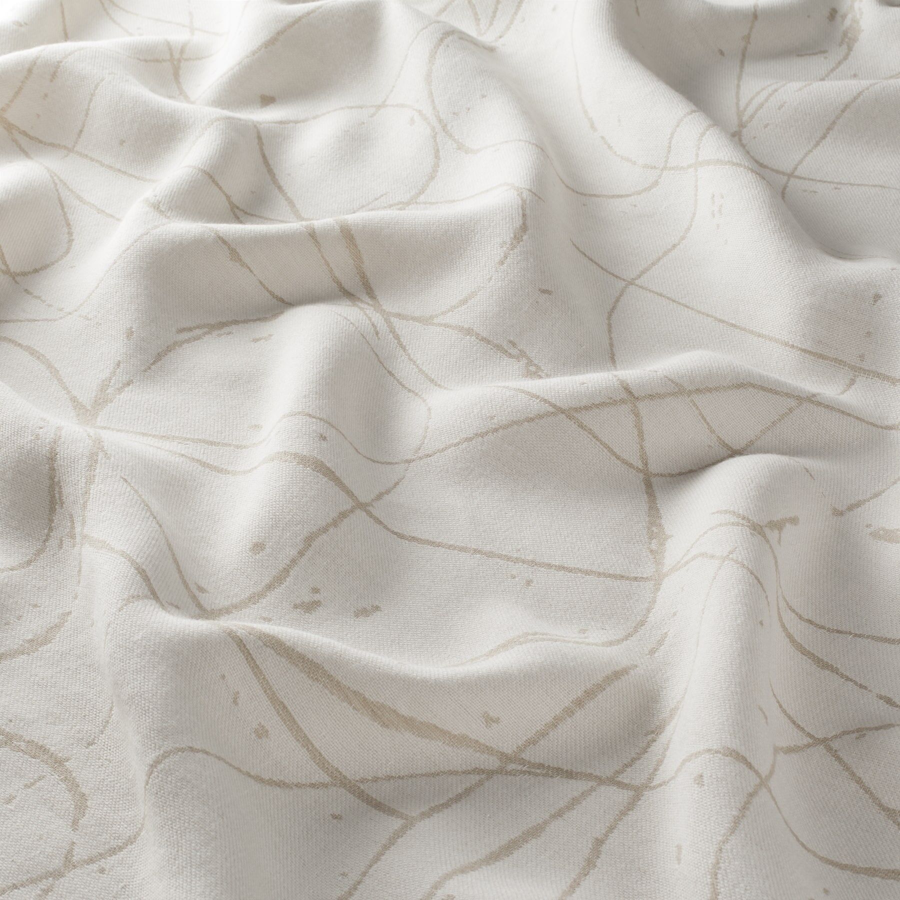 Ca1761 070 In My Arms Jab Vorhangstoff Meterware Gemustert Beige