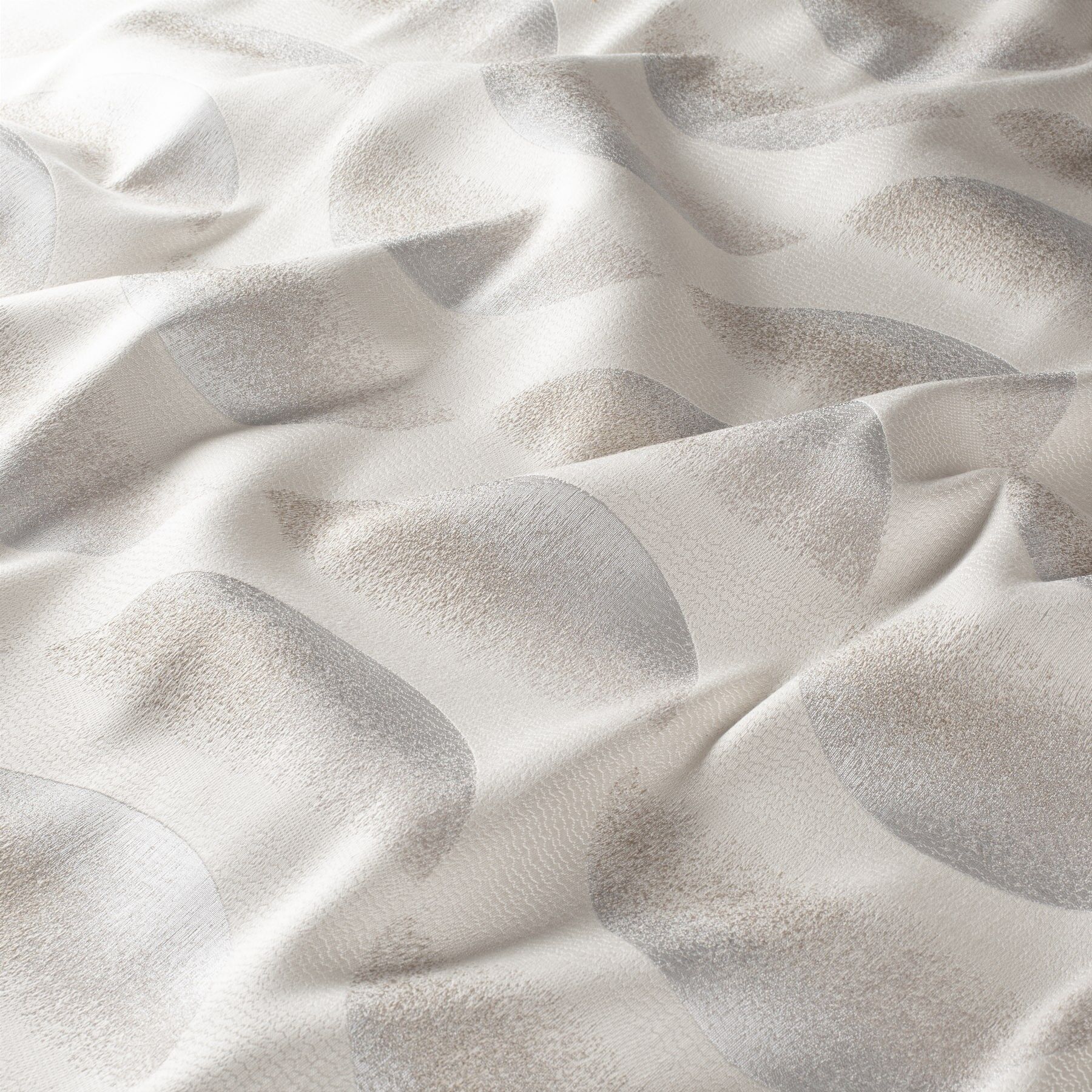 Ca1806 070 Call Me Jab Vorhangstoff Meterware Gemustert Beige