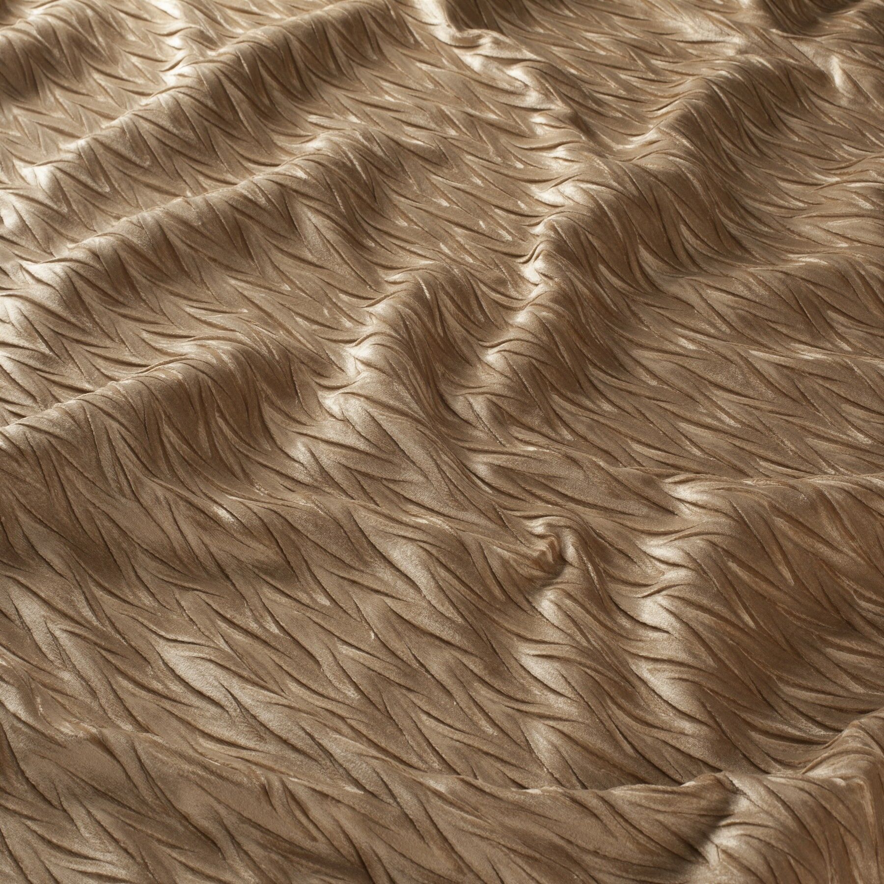 Ch3068 020 Tender Crush Jab Vorhangstoff Meterware Gemustert Braun