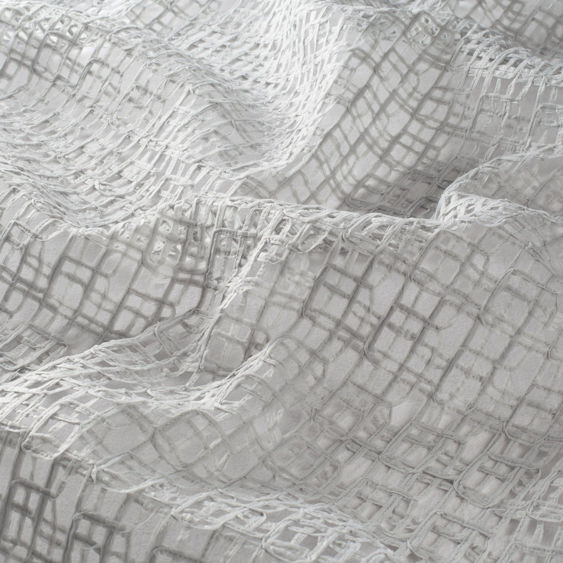 Ch3148 091 Follow Me Jab Vorhangstoff Meterware Gemustert Grau