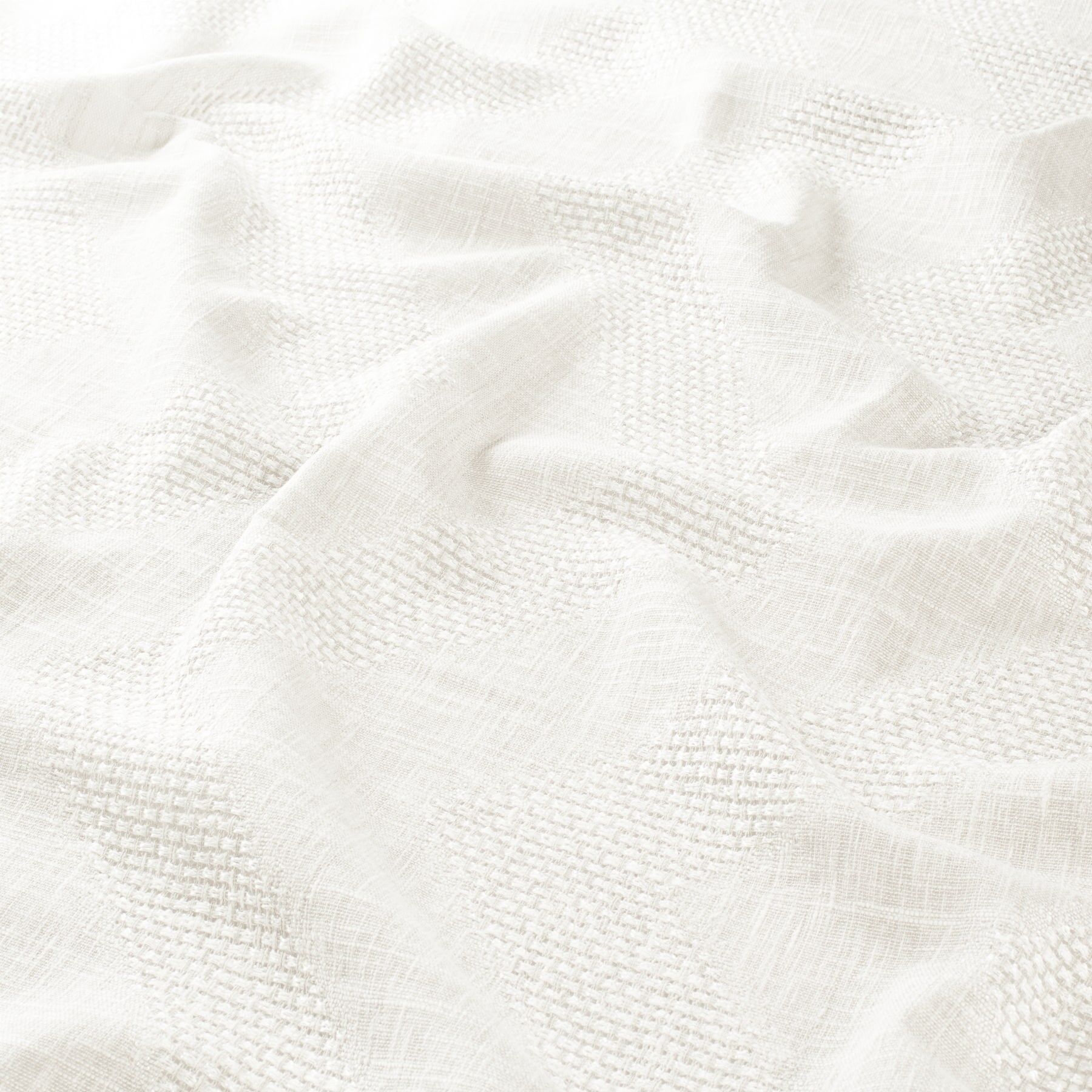 Ch3150 070 Facette Jab Vorhangstoff Meterware Gemustert Weiss