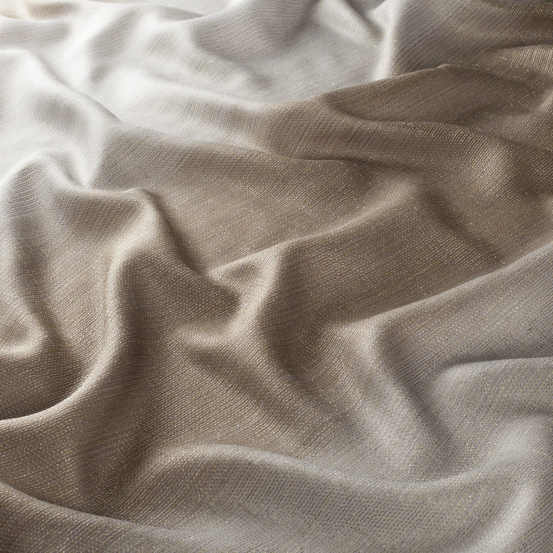 Ja7014 040 Alonso Jab Vorhangstoff Meterware Gestreift Gelb Beige