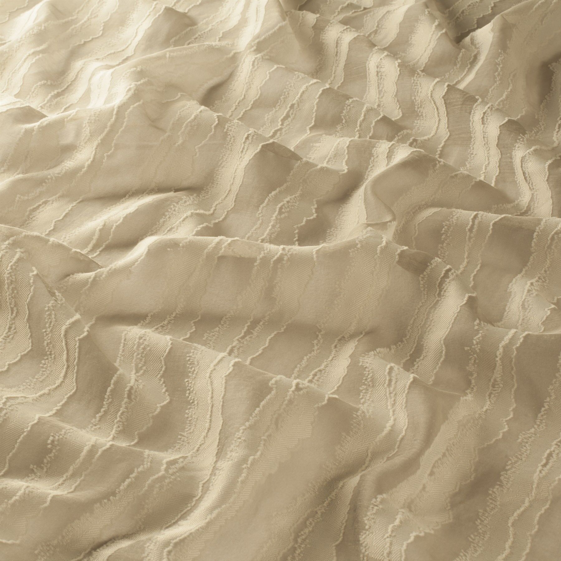 Ja7086 040 Wavy Jab Vorhangstoff Meterware Gemustert Gelb