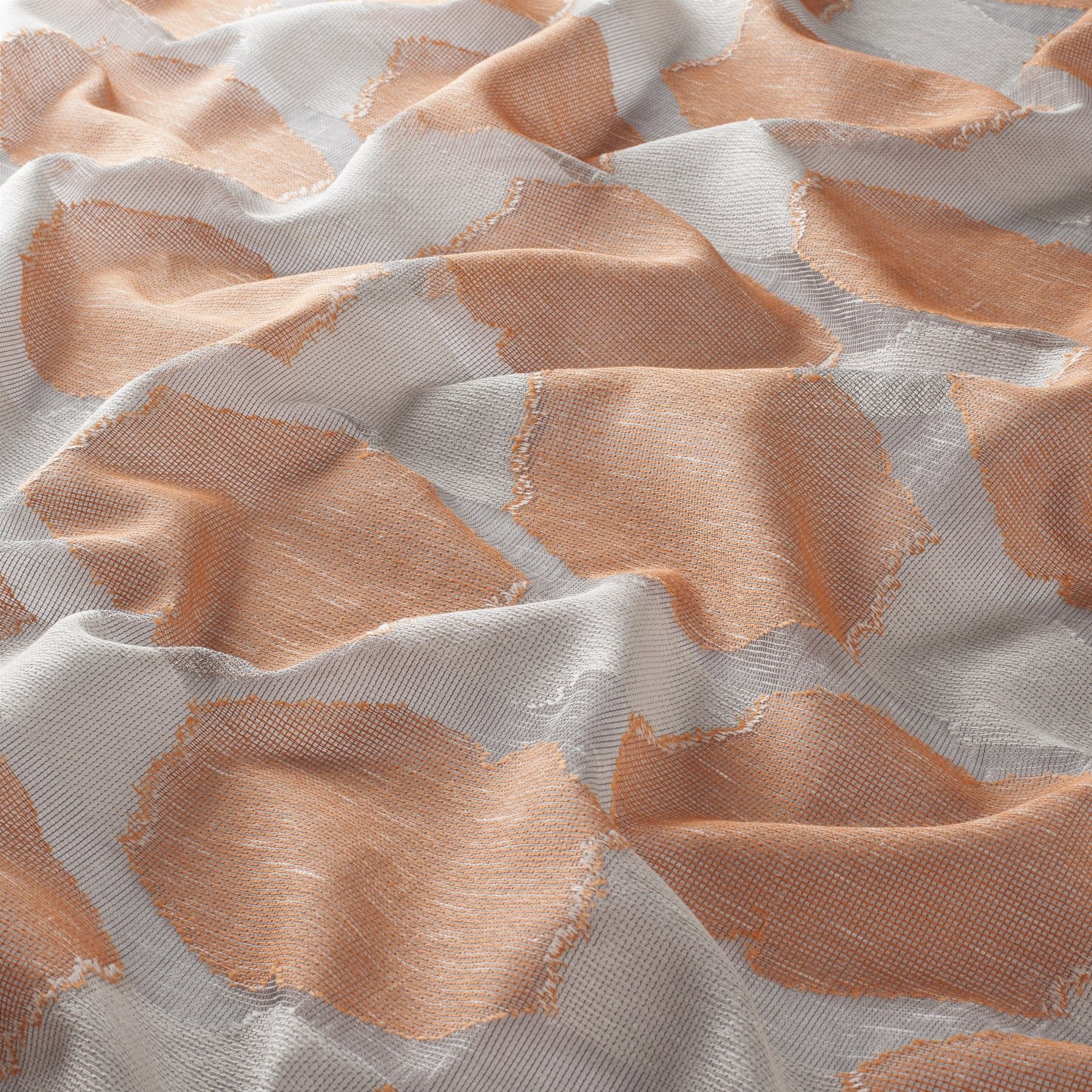 Ja7088 060 Chains Jab Vorhangstoff Meterware Gemustert Orange Ja7088 060 Chains Jab Vorhangstoff Meterware Gemustert Orange