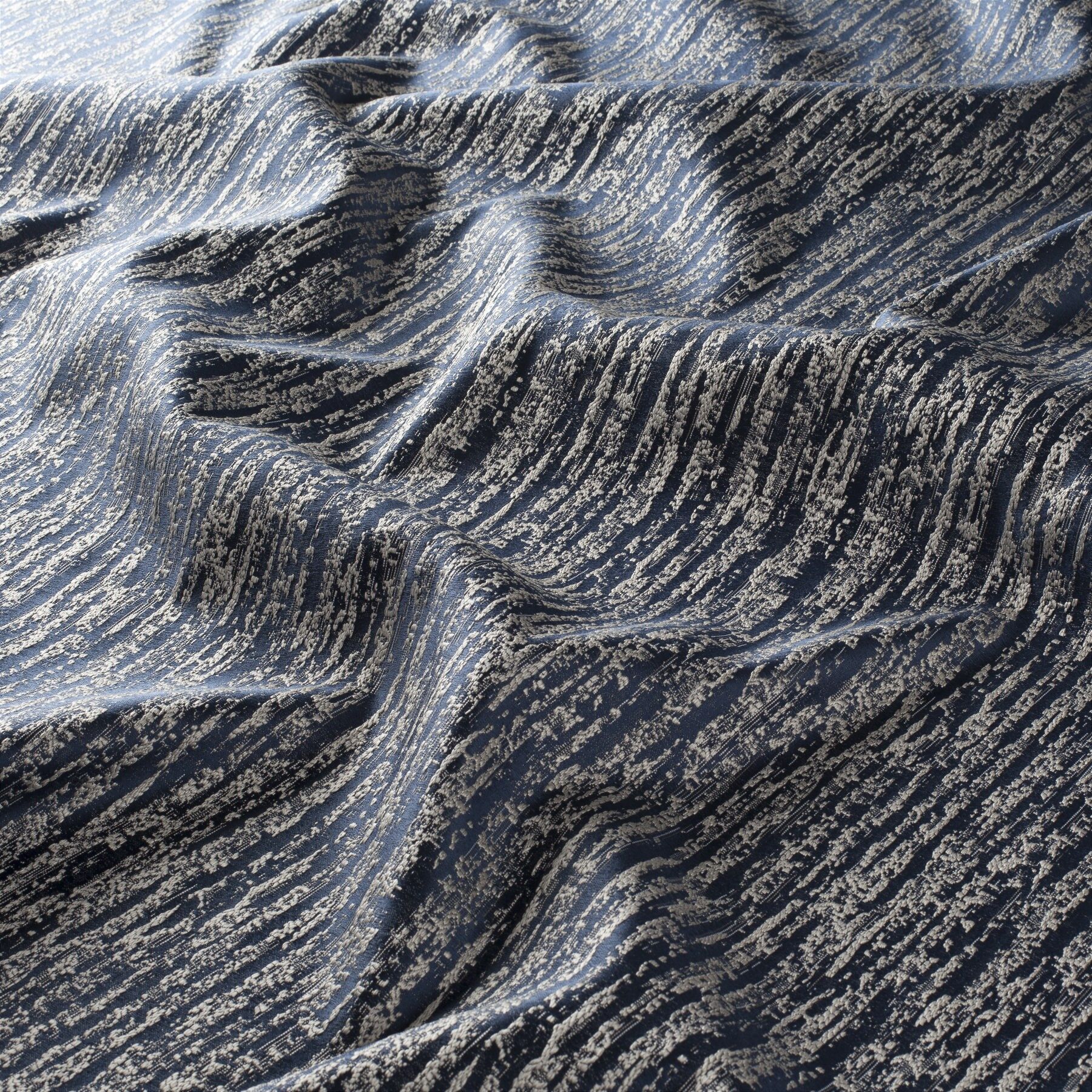 Ja7115 050 Arlan Jab Vorhangstoff Meterware Gemustert Blau